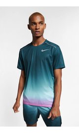 Hardlooptop met korte mouwen en print voor heren