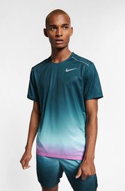 Hardlooptop met korte mouwen en print voor heren