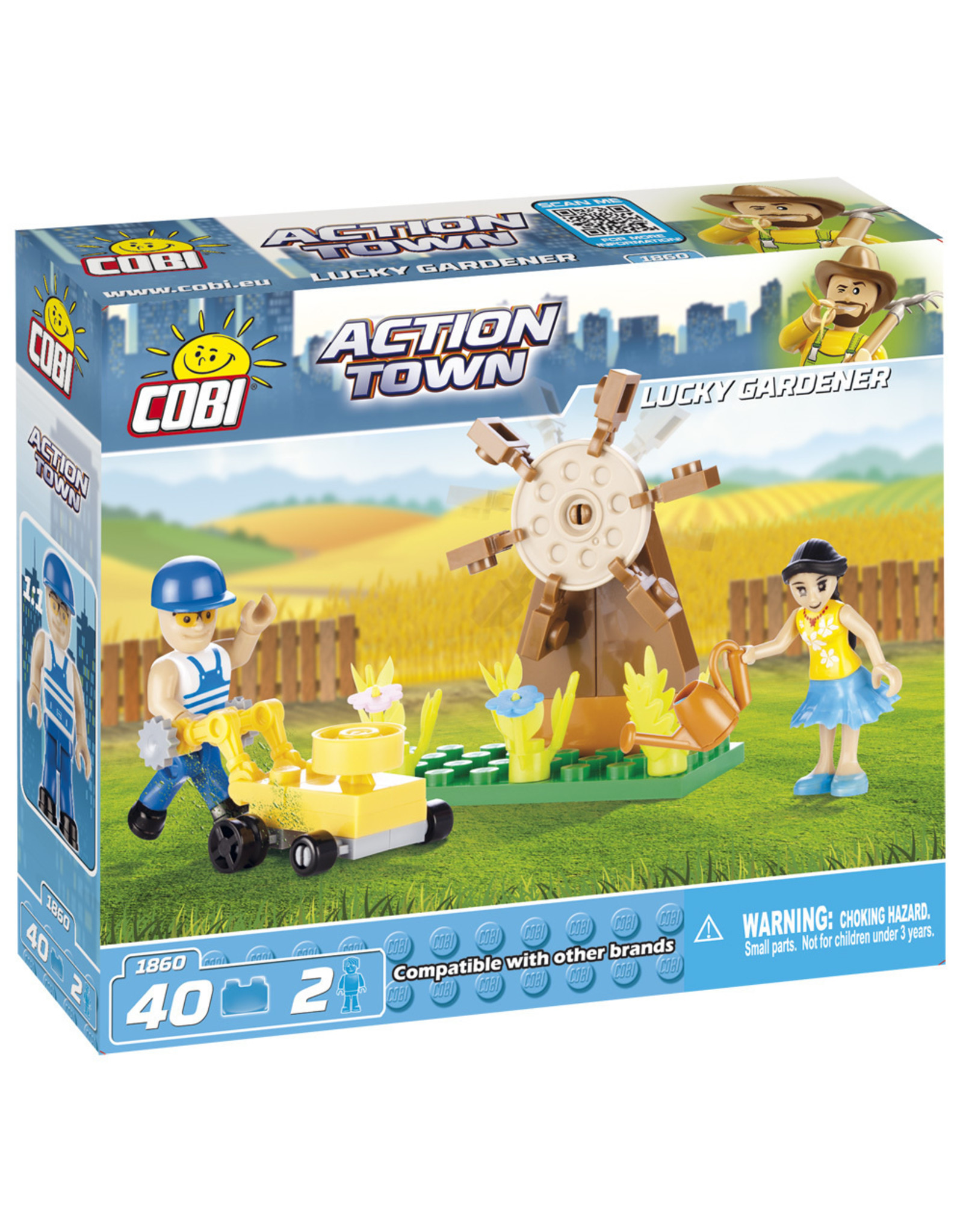 COBI COBI Action Town 1860 - Vrolijke tuinman