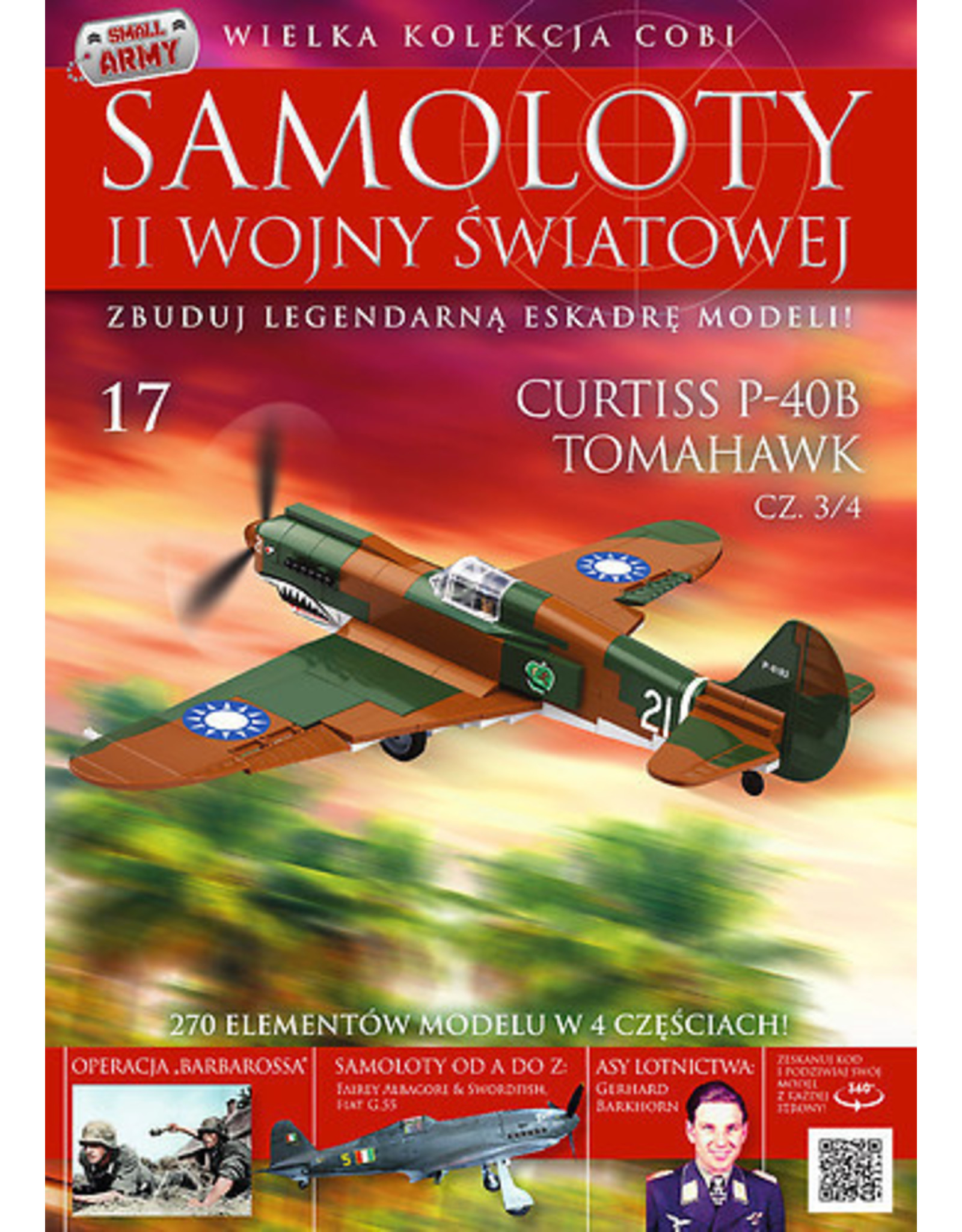 COBI COBI  WW2 Zeitschrift - nr 15-18 Curtiss Tomahawk