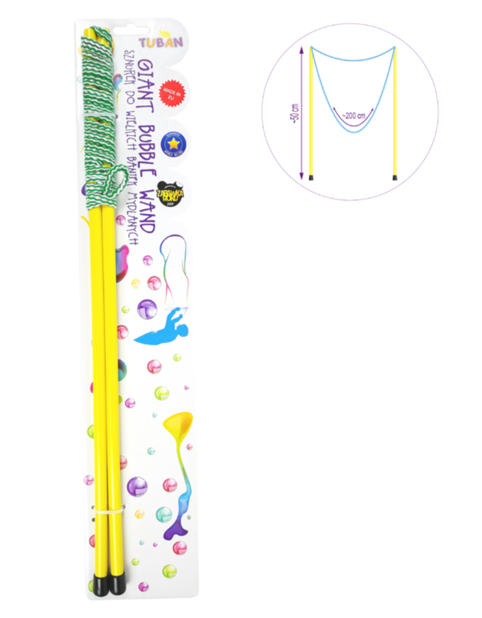 Tuban Riesige Seifenblase Zauberstab - 50cm