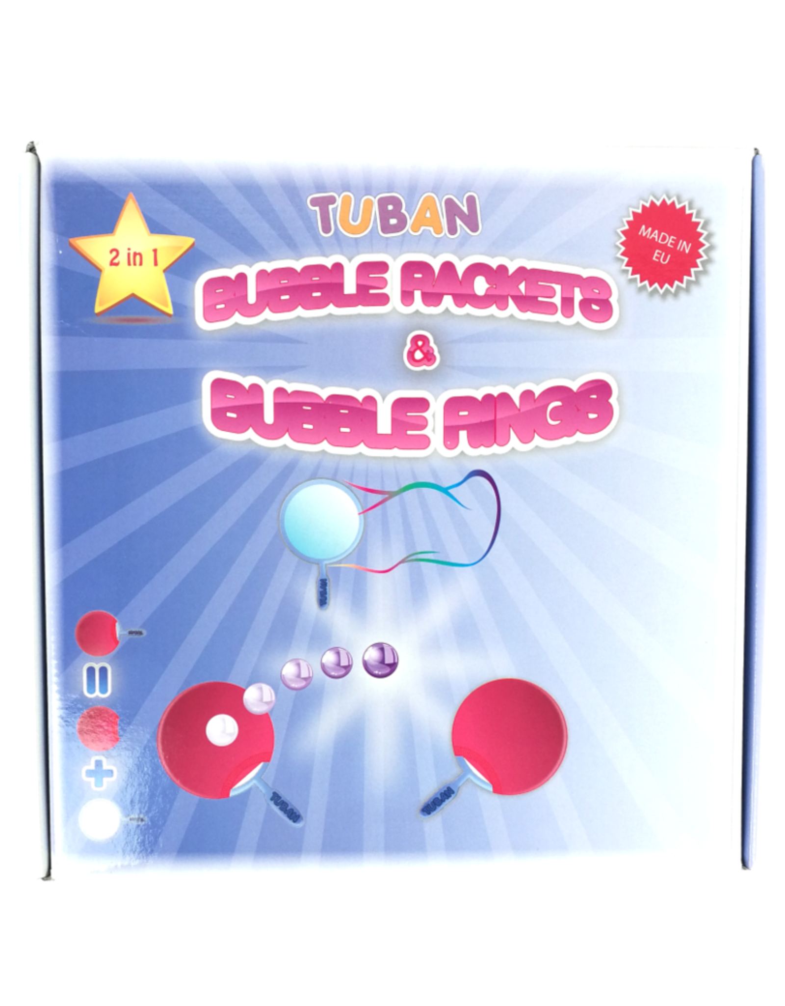 Tuban Seifenblase bubble rackets und bubble rings