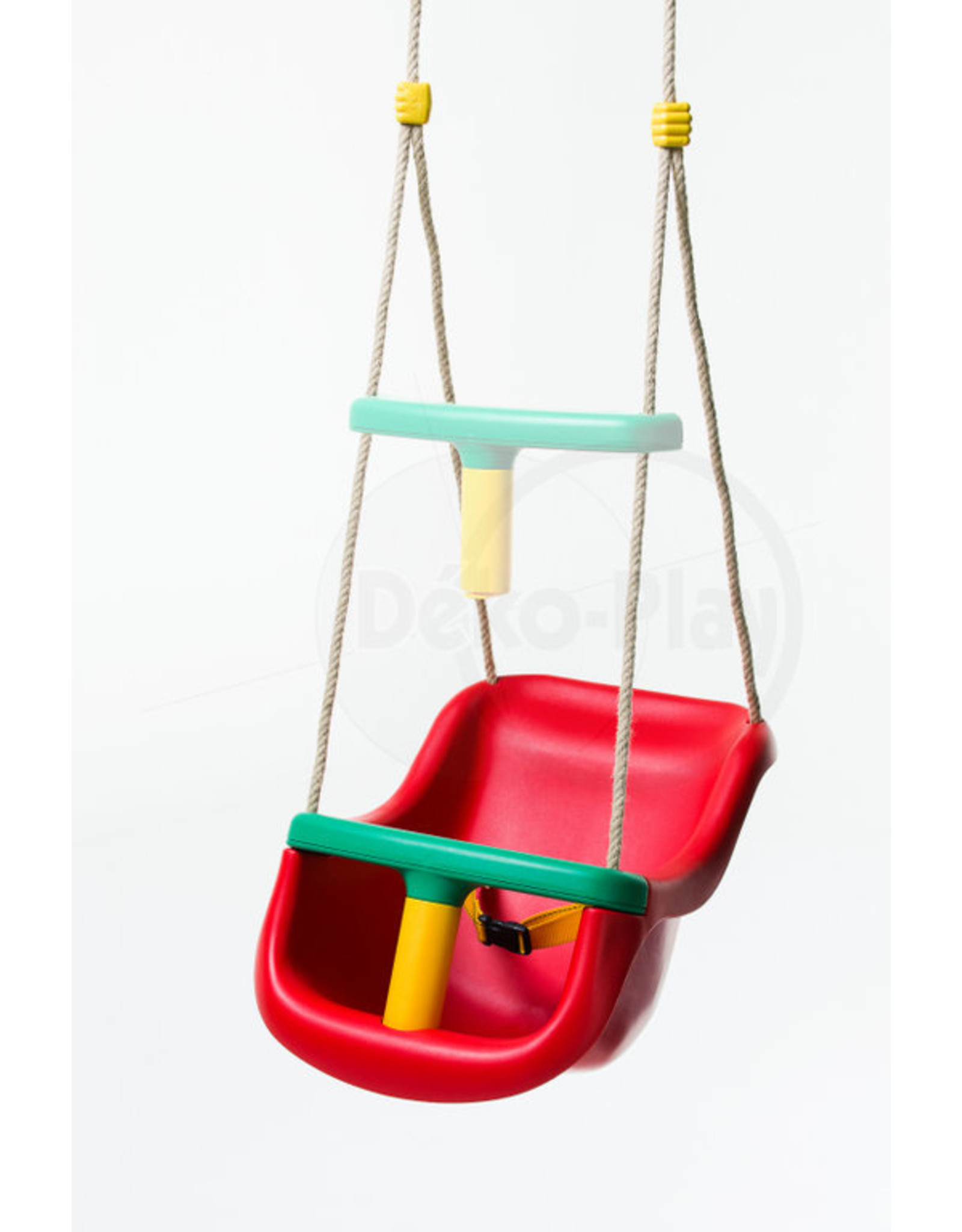 Déko-Play Déko-Play toddler swingseat Red with PH ropes