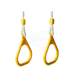 Déko-Play Déko-Play solid plastic gymnastic triangle rings yellow