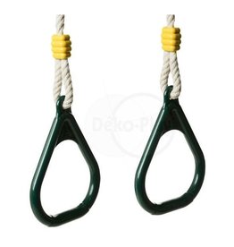 Déko-Play Déko-Play solid plastic gymnastic triangle rings green