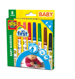 SES Creative My First - Baby markers 8 kleuren