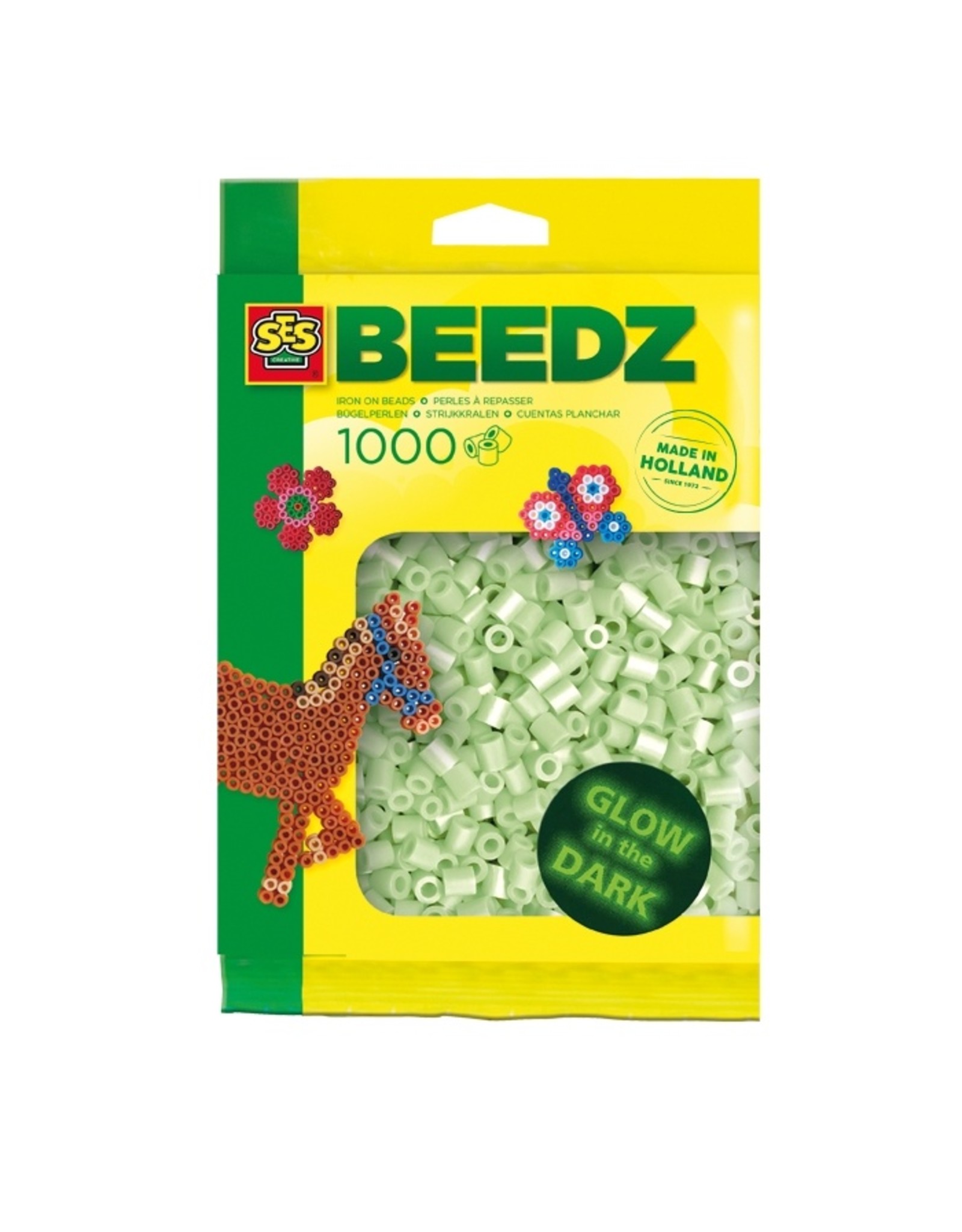 SES Creative Beads 1000 pieces Glow in the dark