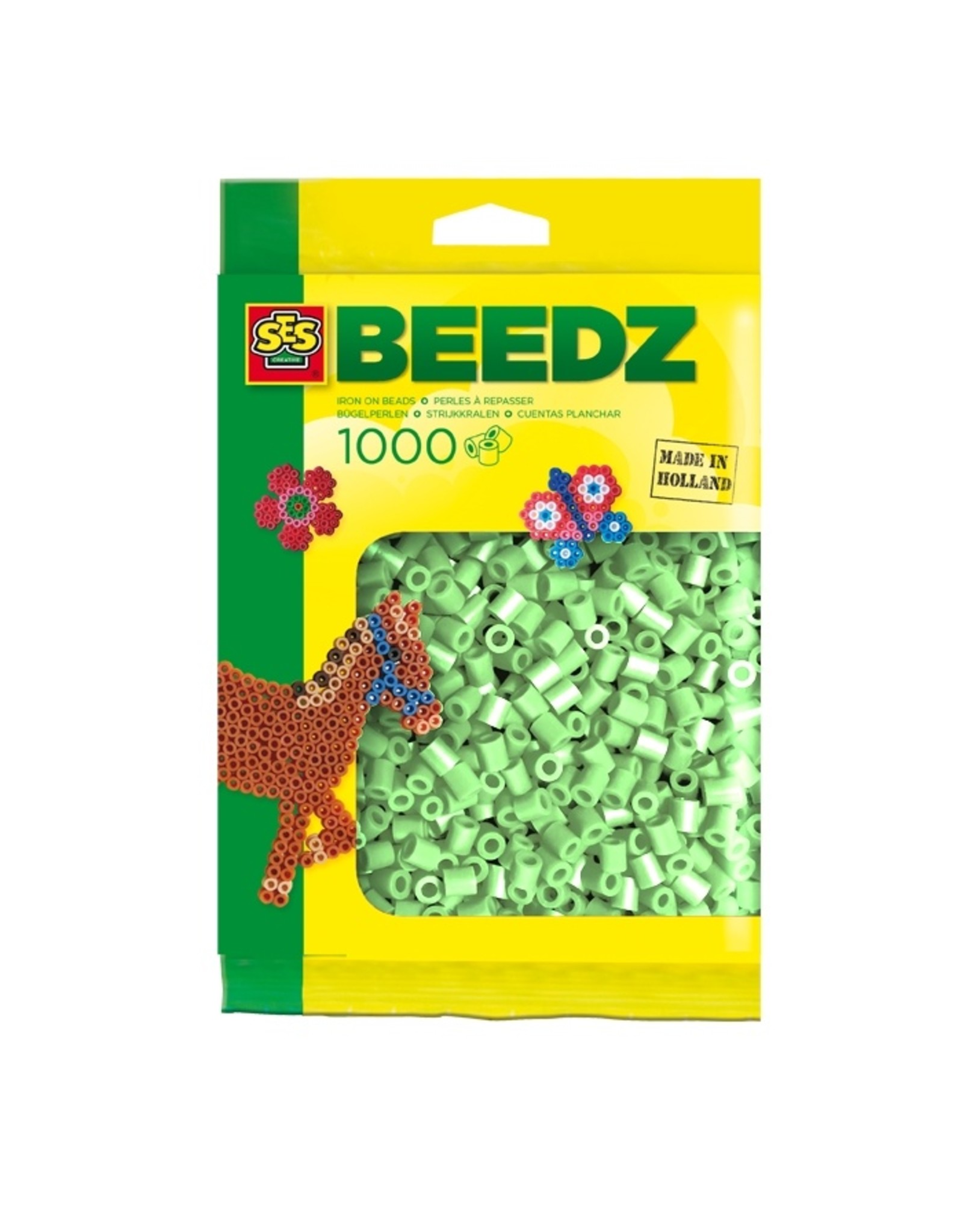 SES Creative Beads 1000 pieces mint green