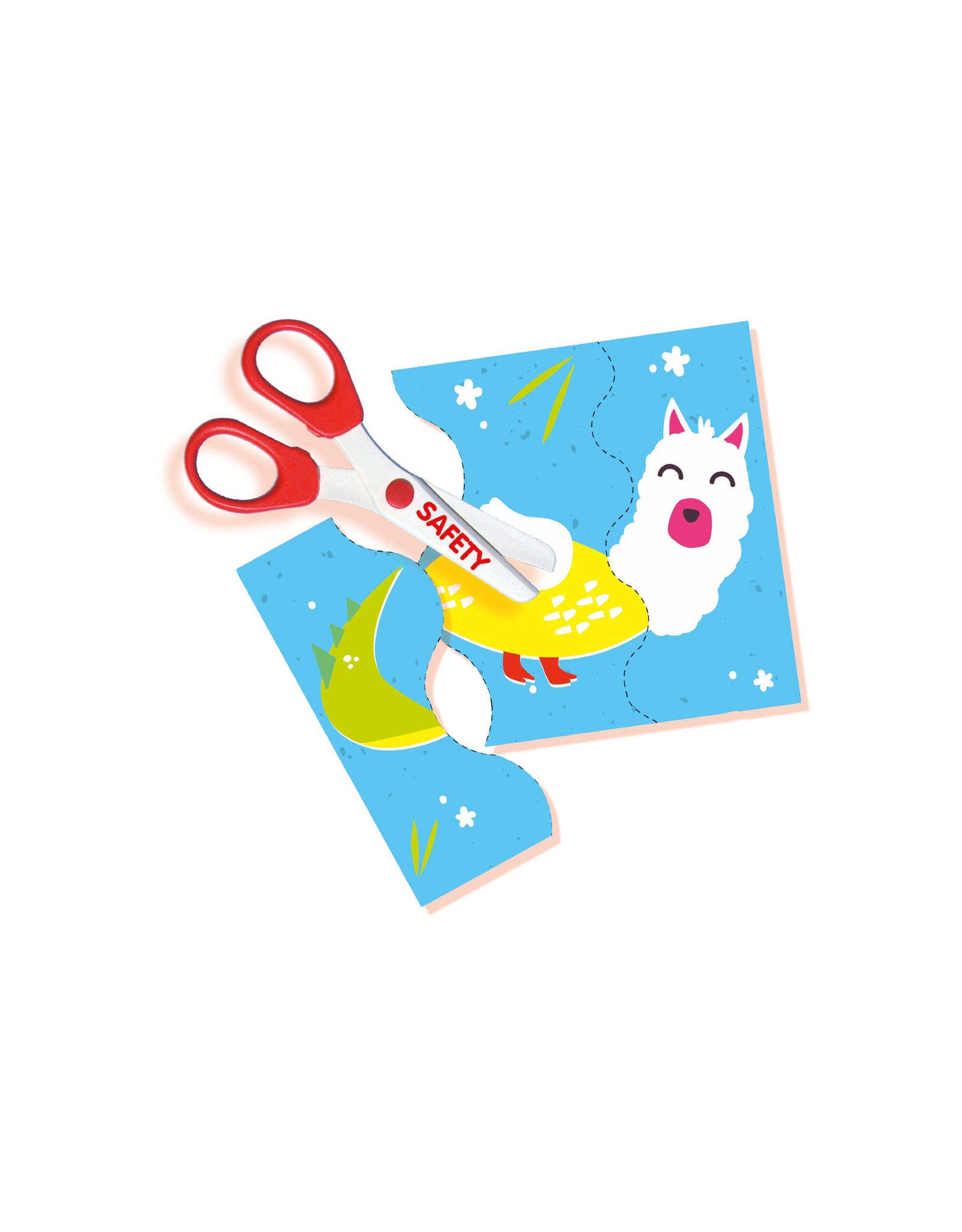 SES Creative I learn to use scissors - Animal puzzle