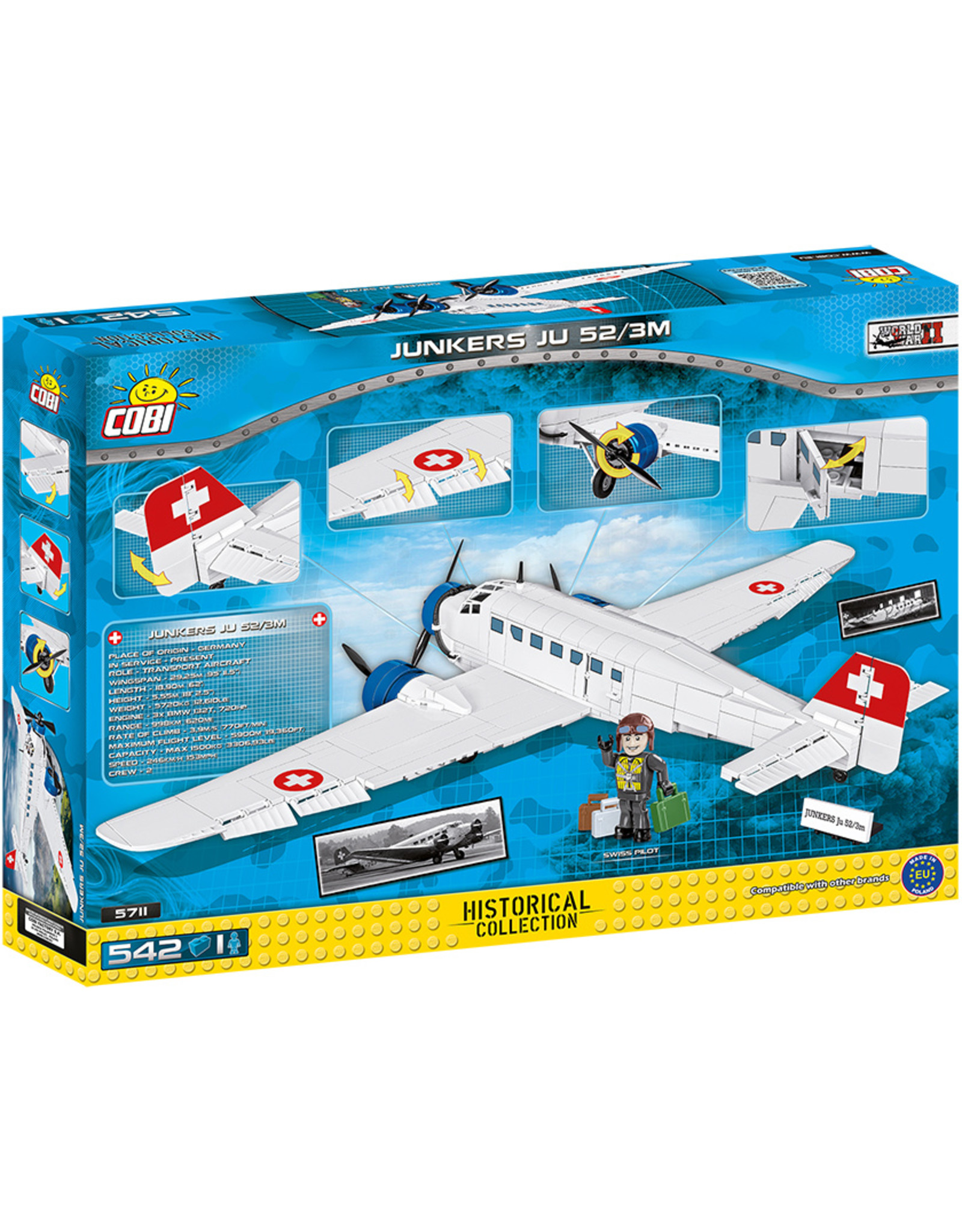 COBI COBI  WW2 5711- Junkers JU-52/3M G4E