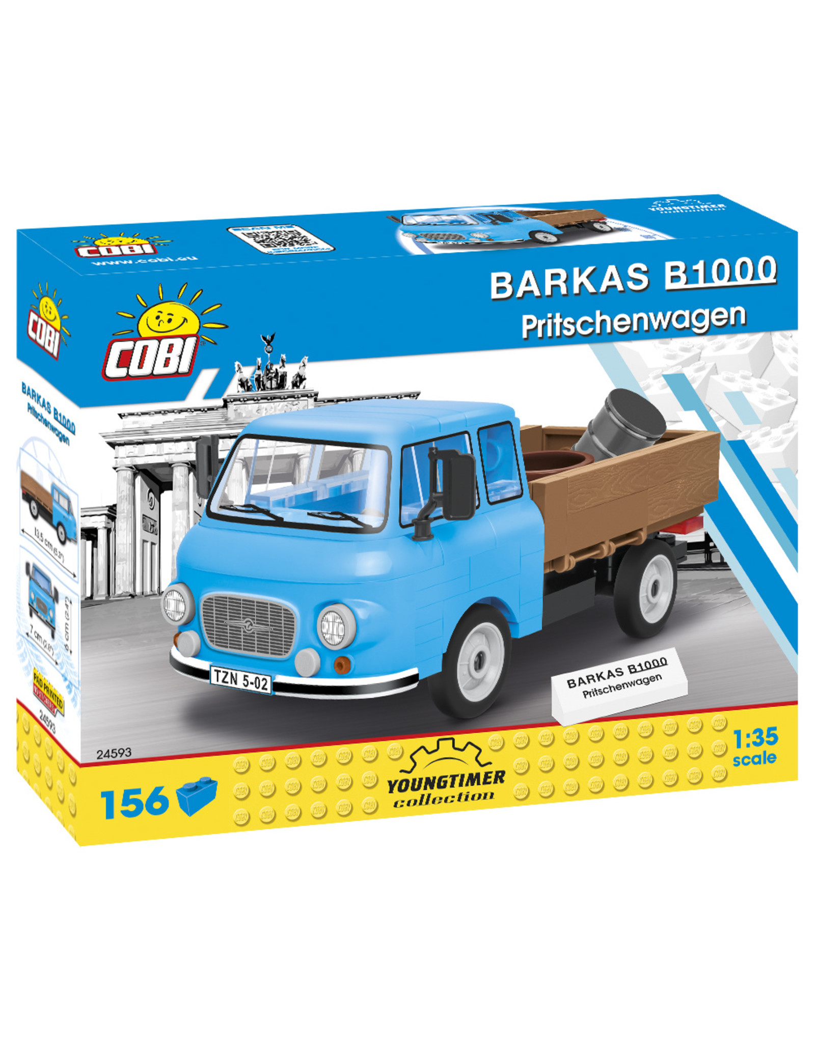 COBI COBI 24593 - Barkas B1000 Pritschenwagen