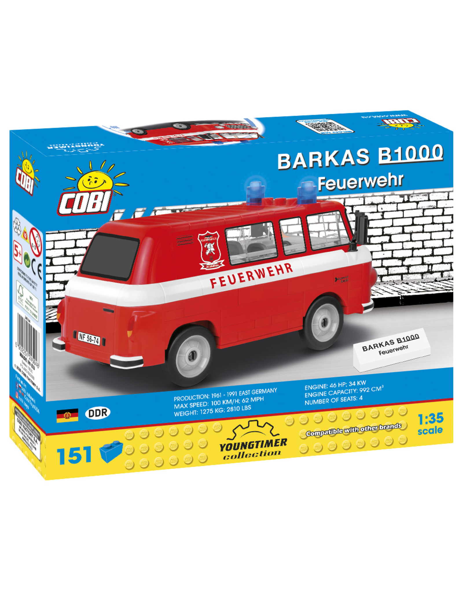 COBI COBI 24594 - Barkas B1000 Brandweer