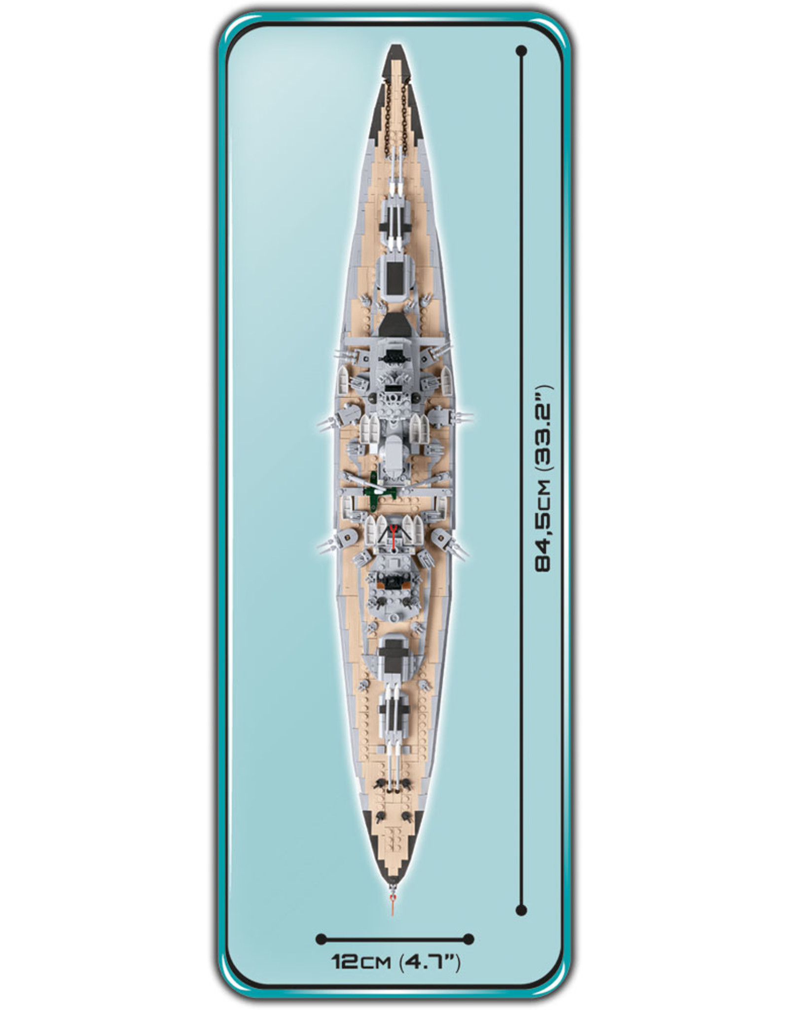 COBI COBI WW2 4819 Battleship Bismarck