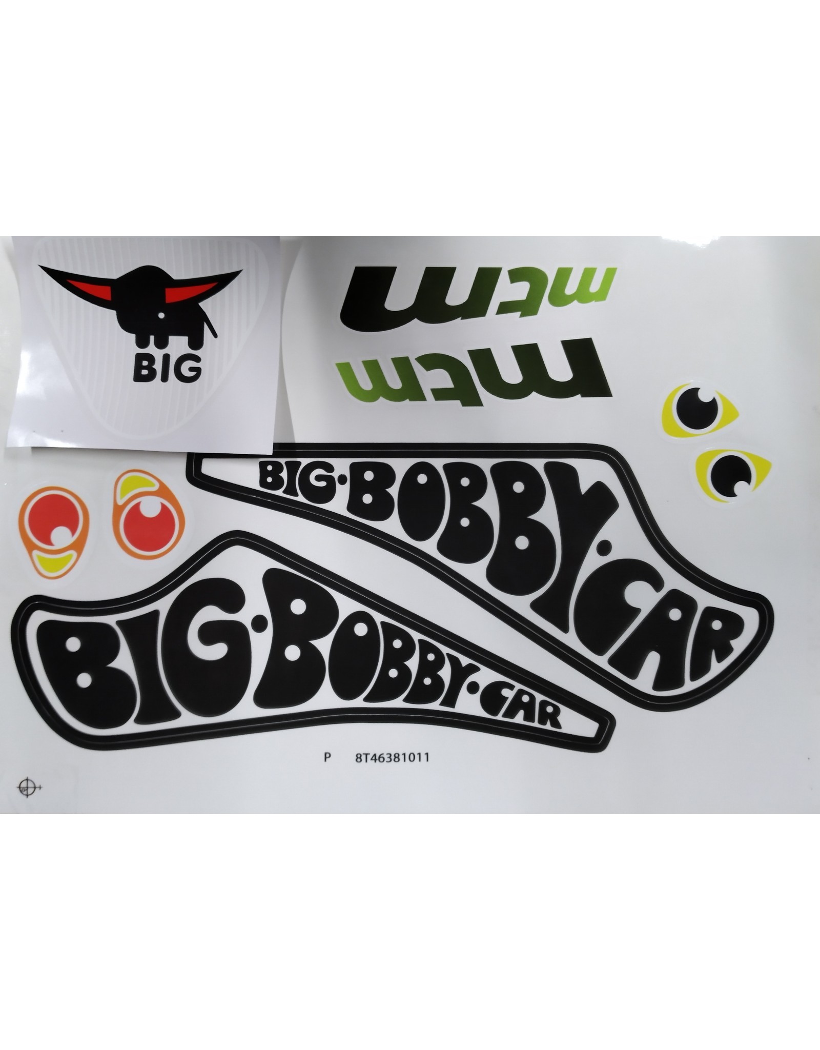 BIG Bobby Car Stickers Decal Set Classic Racer 