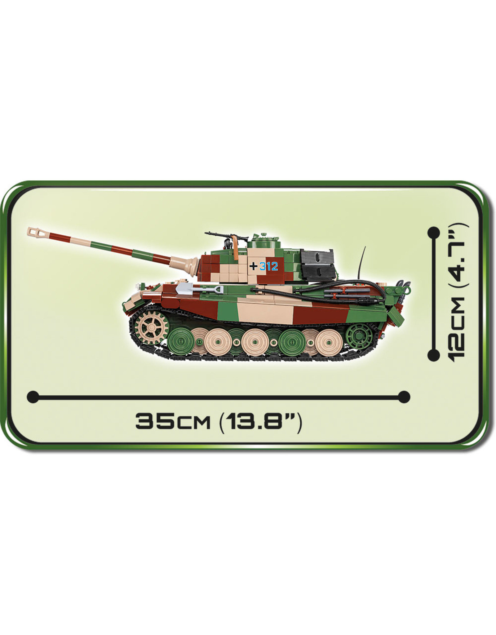 COBI Cobi WW2 2540 - Königstiger PzKpfW VI