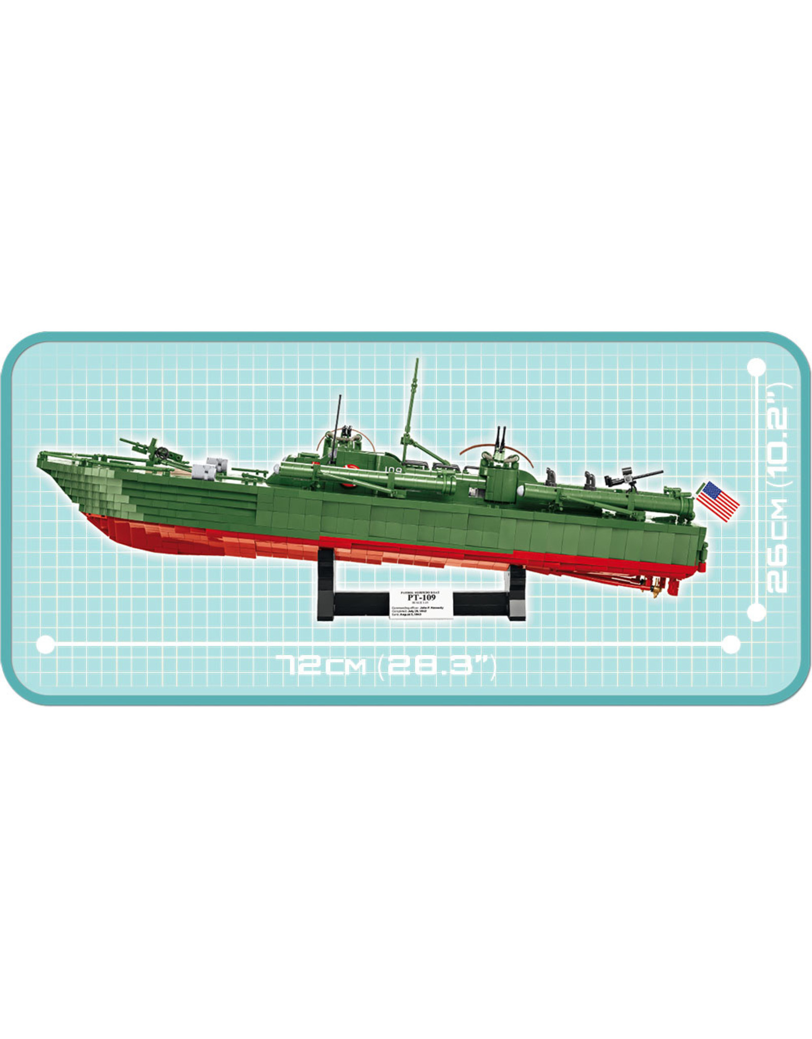 COBI COBI  WW2 4825 - Torpedo Boot PT-1