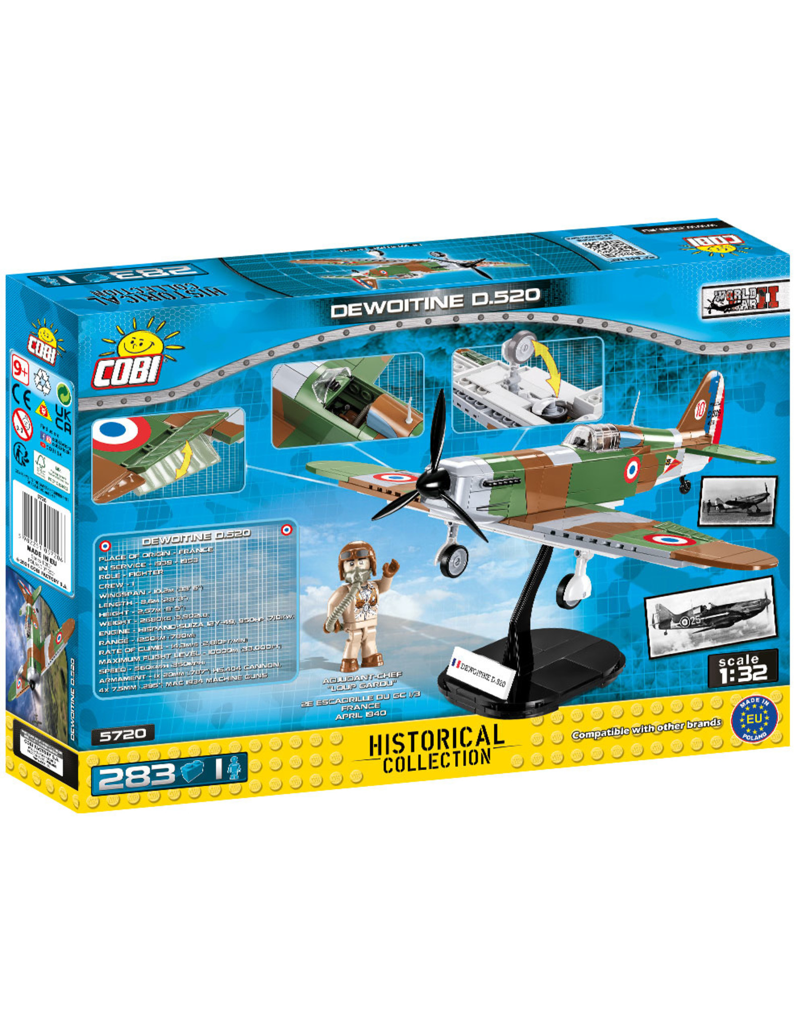 COBI COBI  WW2 5720 Dewoitine D.520