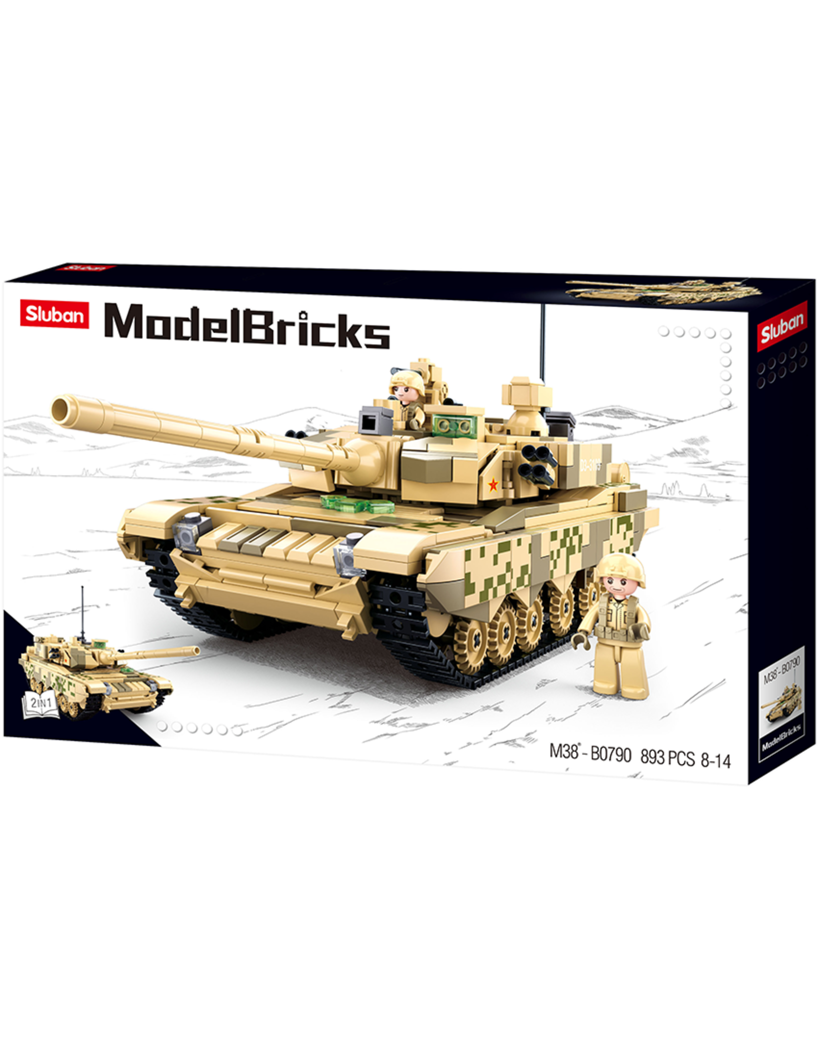 Sluban Sluban Battle Tank  M38-B0790