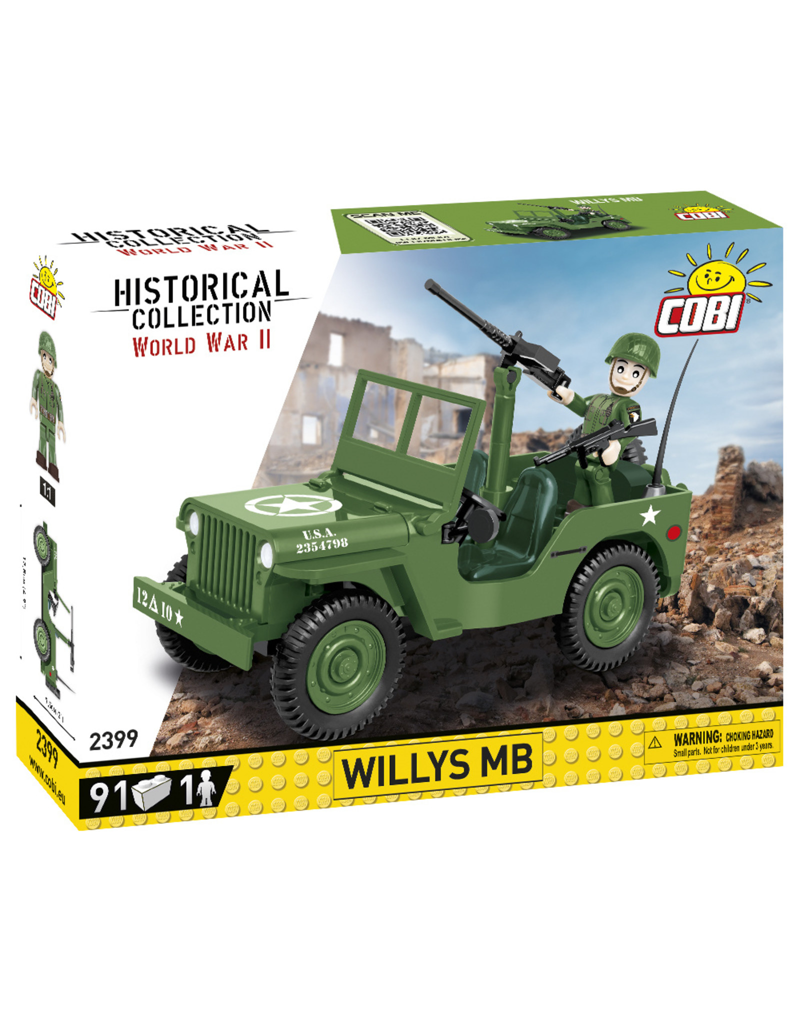 COBI COBI  WW2 2399 Willys MB1/4 Ton