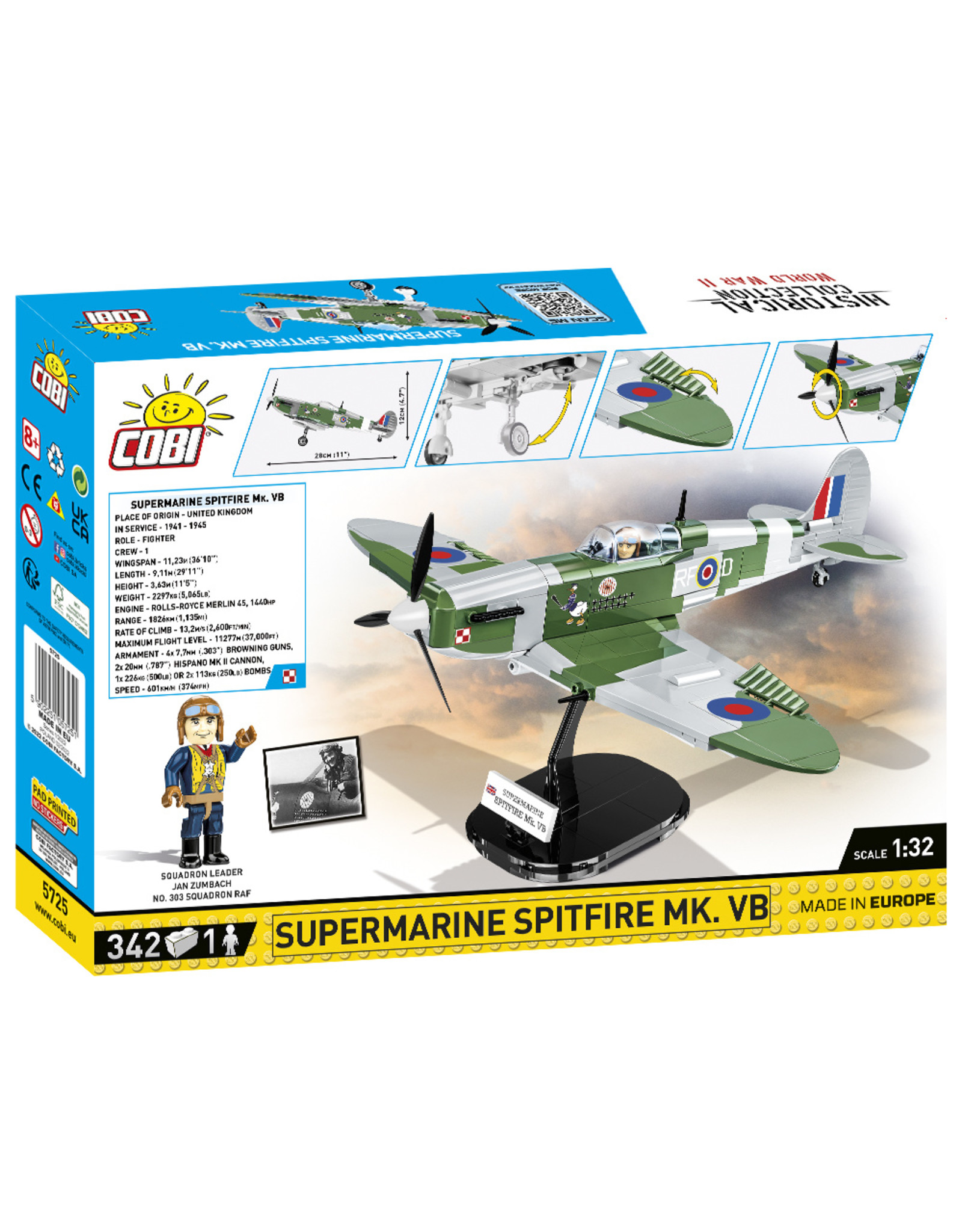 COBI COBI  WW2 5725 - Spitfire MK.VB