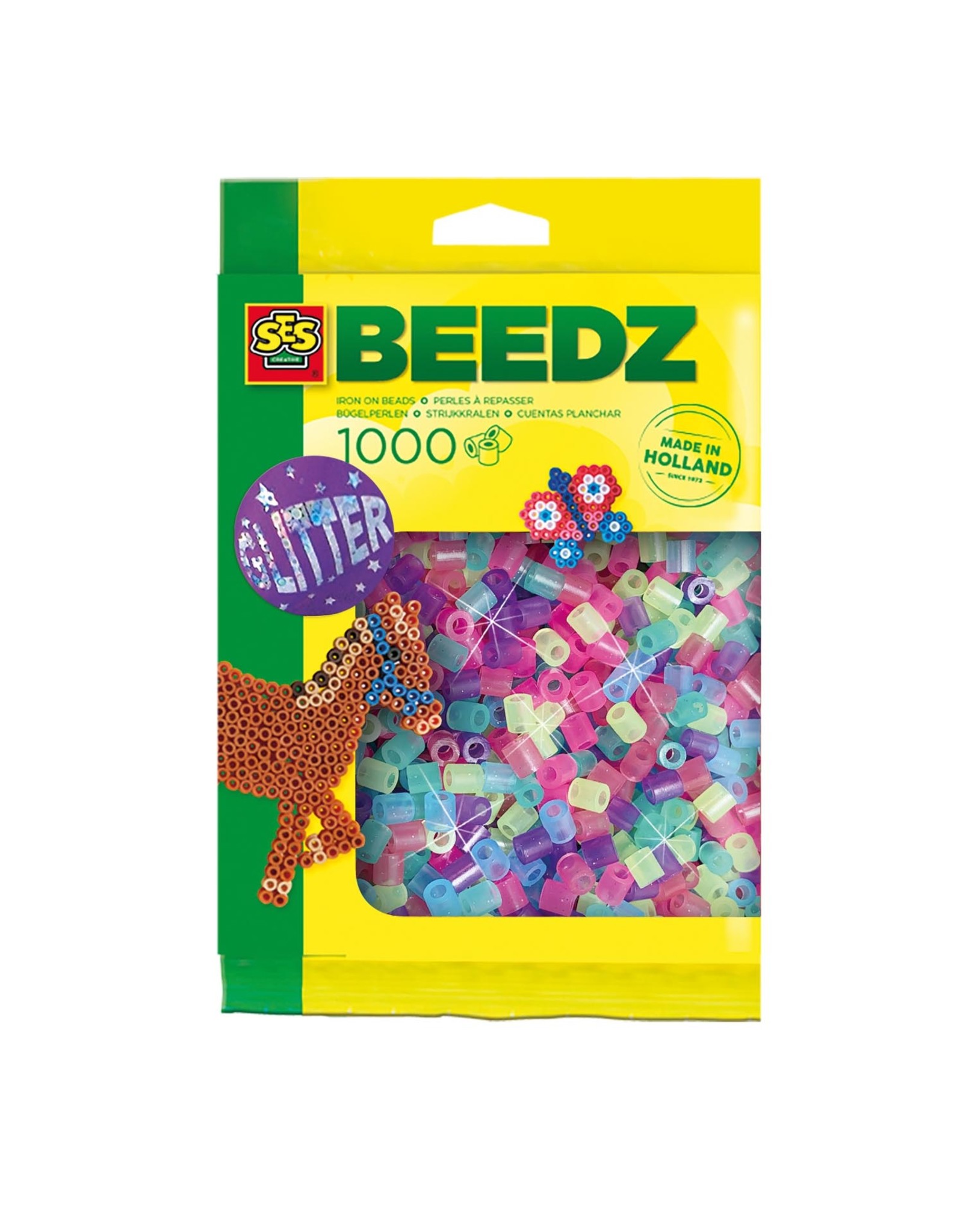 SES Creative Iron on beads 1000 mix glitter