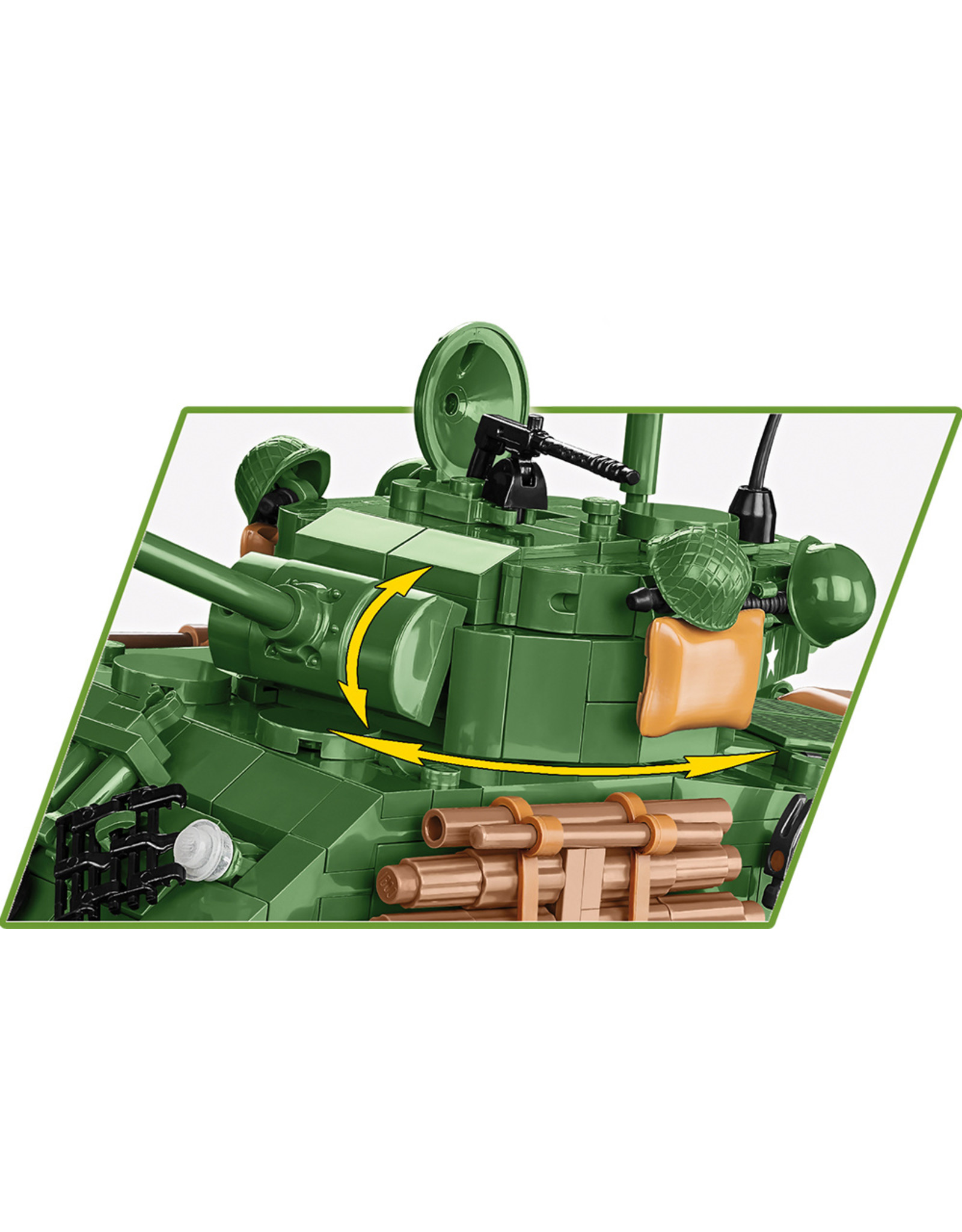COBI COBI WW2 2533- M4A3E8 Sherman Easy Eight