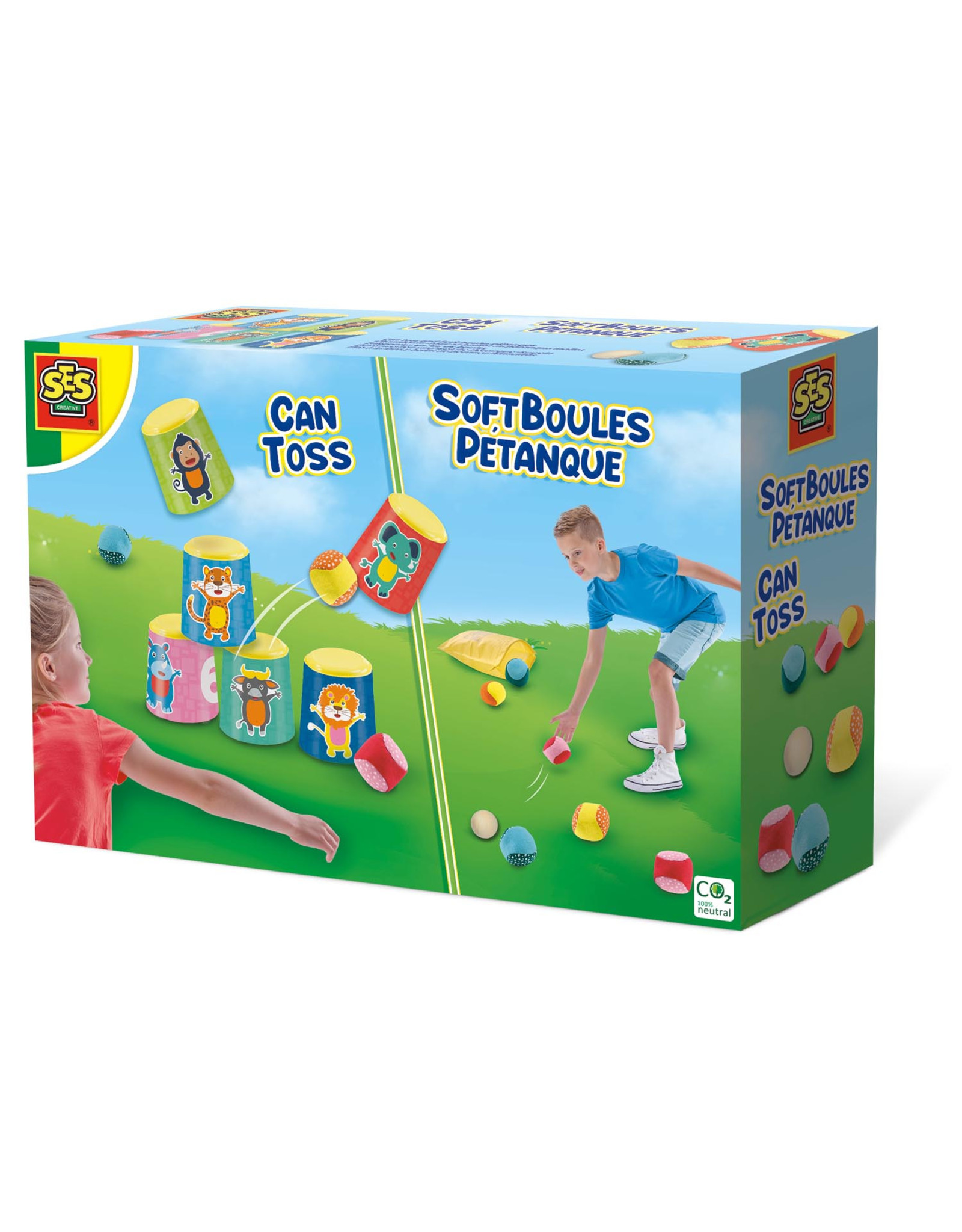 SES Creative Can toss and soft boules pétanque