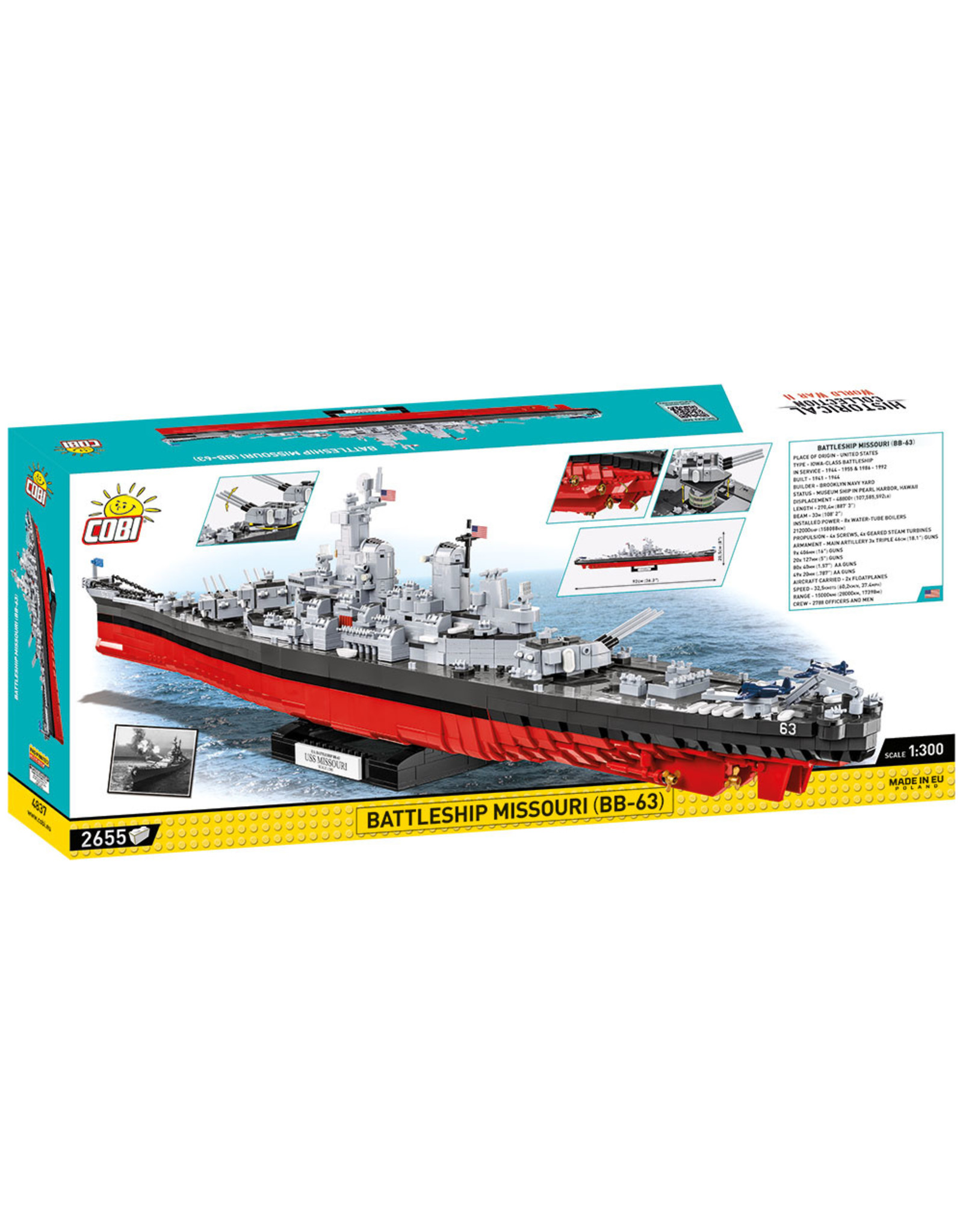 COBI COBI 4837 Battleship USS Missouri BB-63