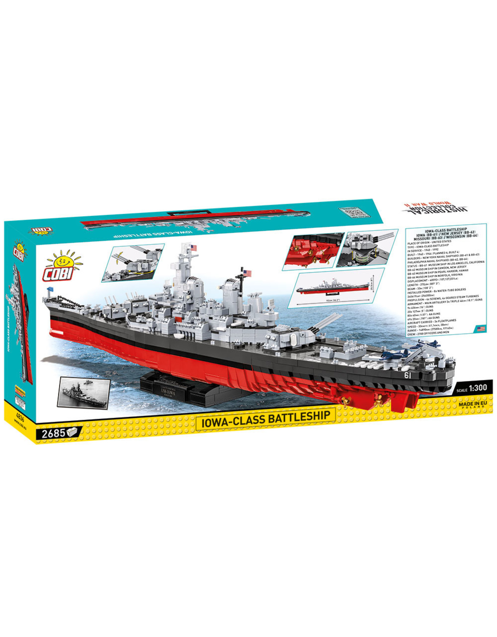 COBI COBI 4836 Battleship Iowa Class 4in1