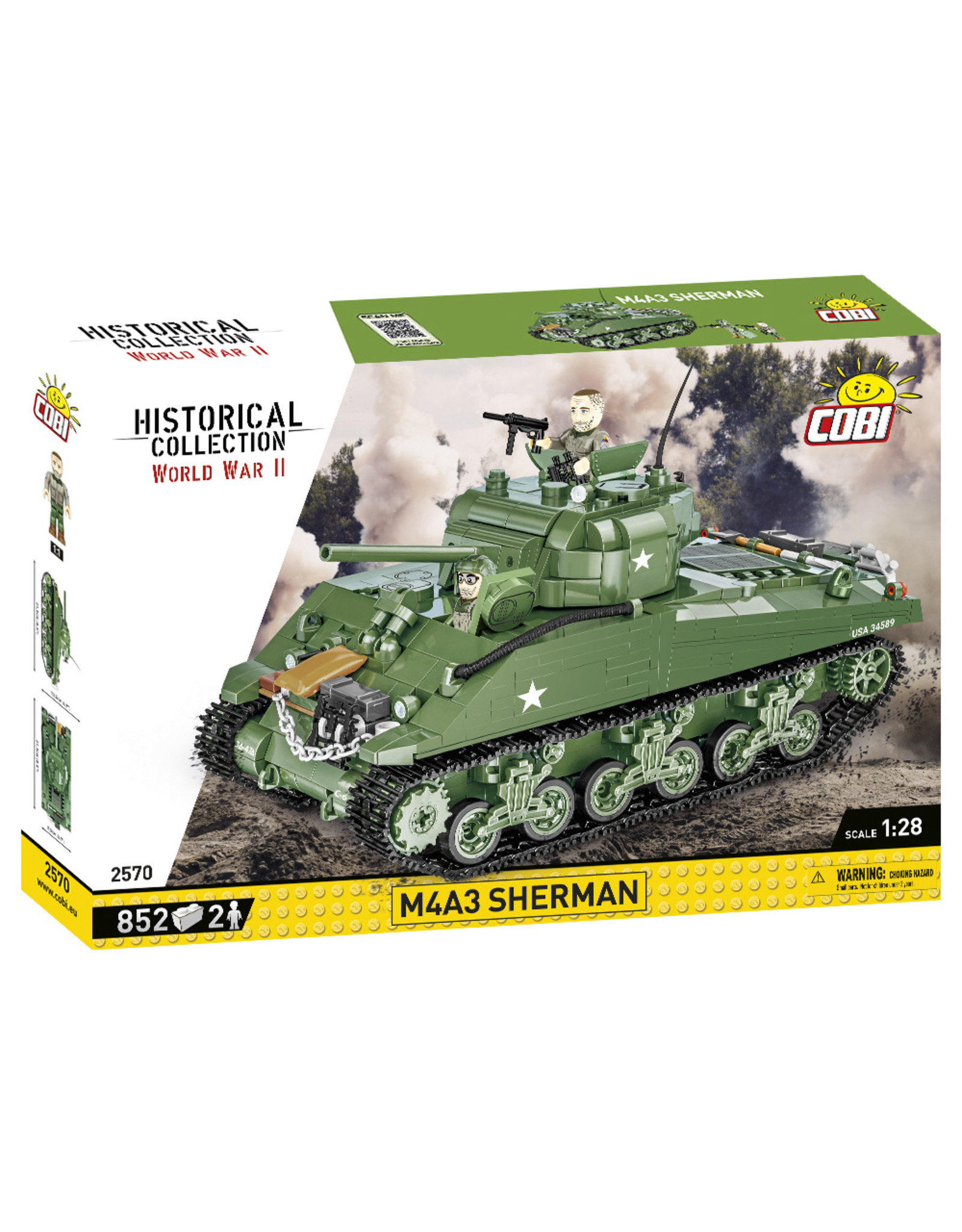 COBI COBI 2569 Sherman M4A3 T34Calliope - Copy - COBI 2570 Sherman M4A3