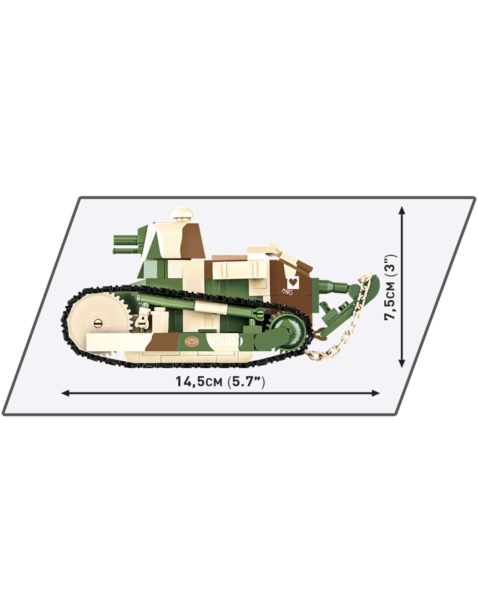 COBI COBI WW1 2992 - Renault FT Victory Tank 1920