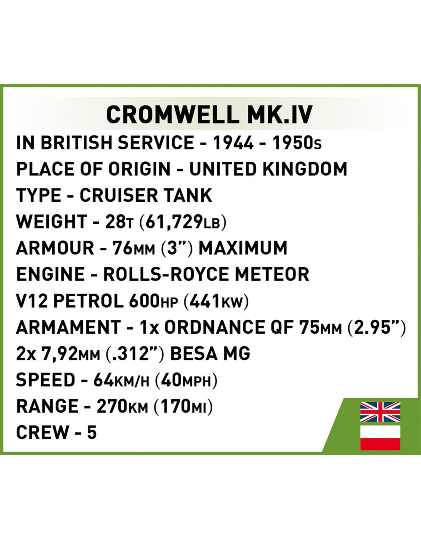 COBI COBI 2269 Cromwell MK.IV Hela