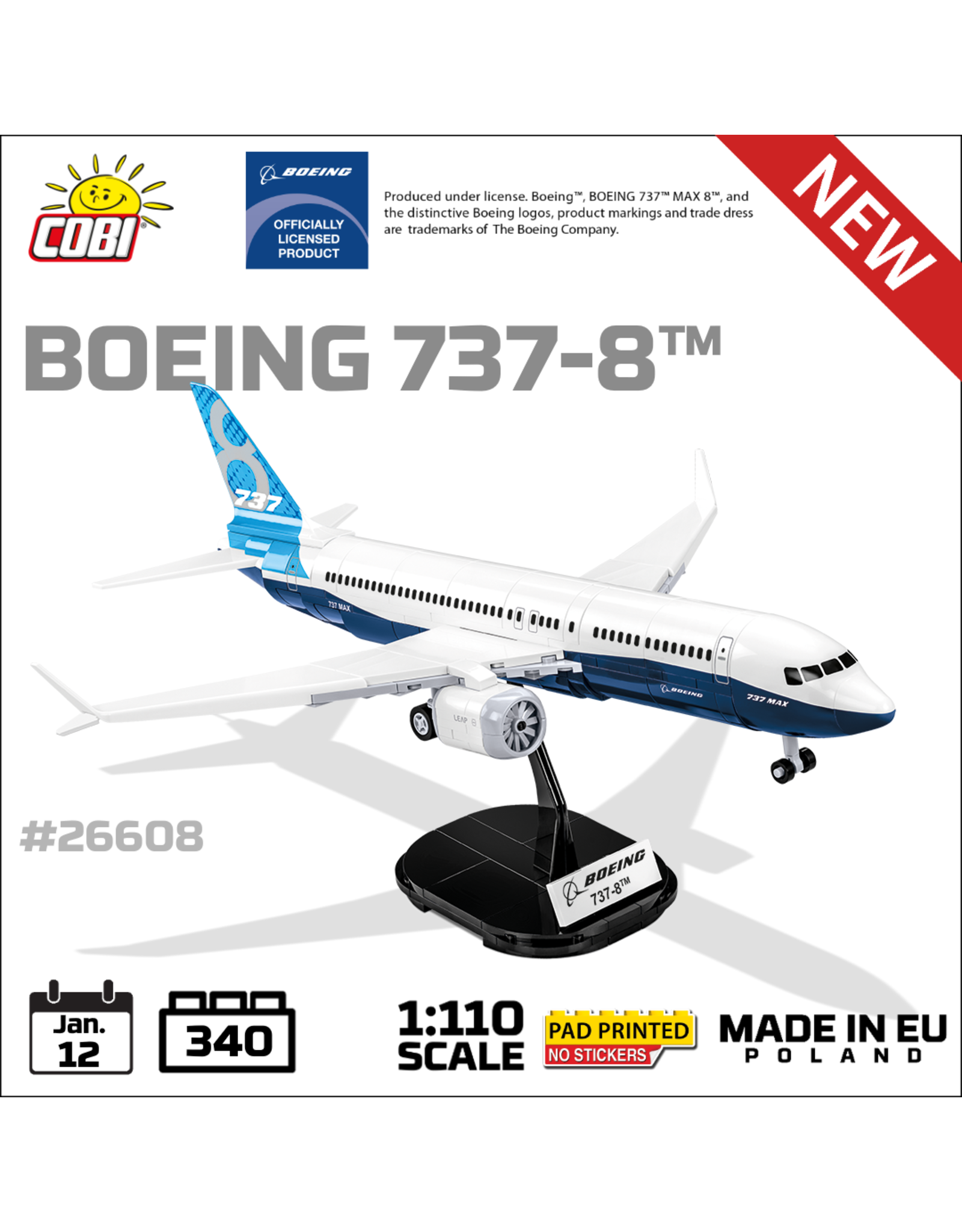 COBI COBI Boeing 26608- Boeing 737-8