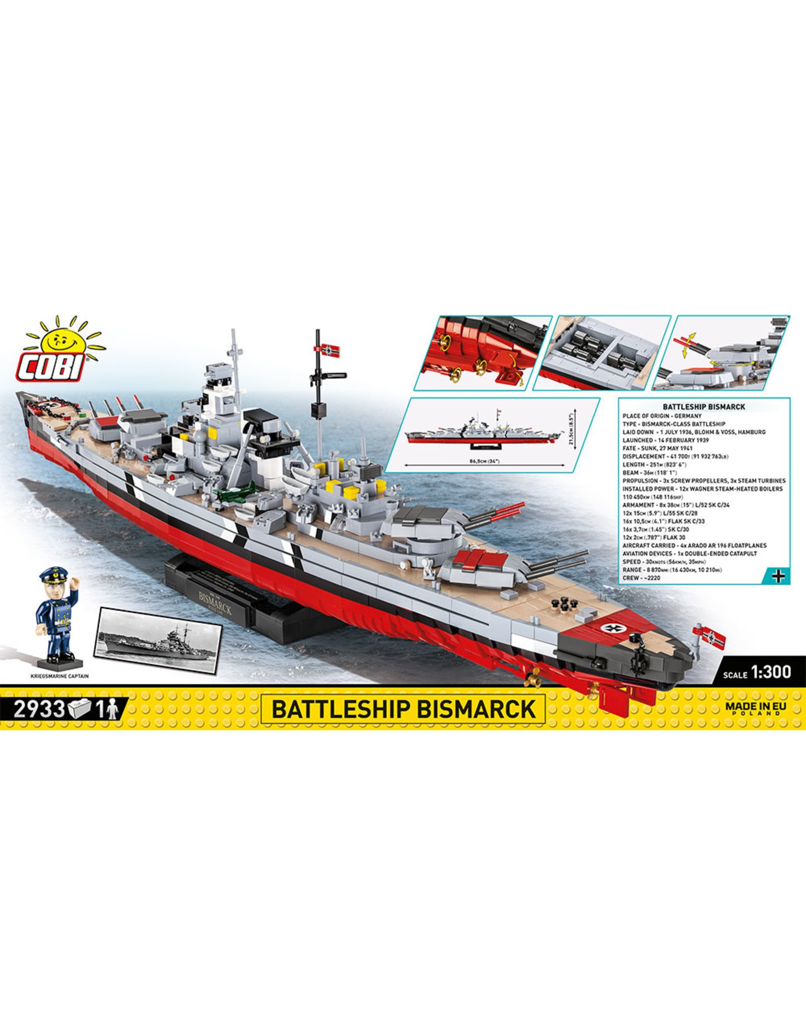 COBI COBI 4840 Battleship Bismarck  EXE ED