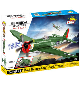 COBI COBI  5736 P-47 Thunderbolt & Tank Trailer