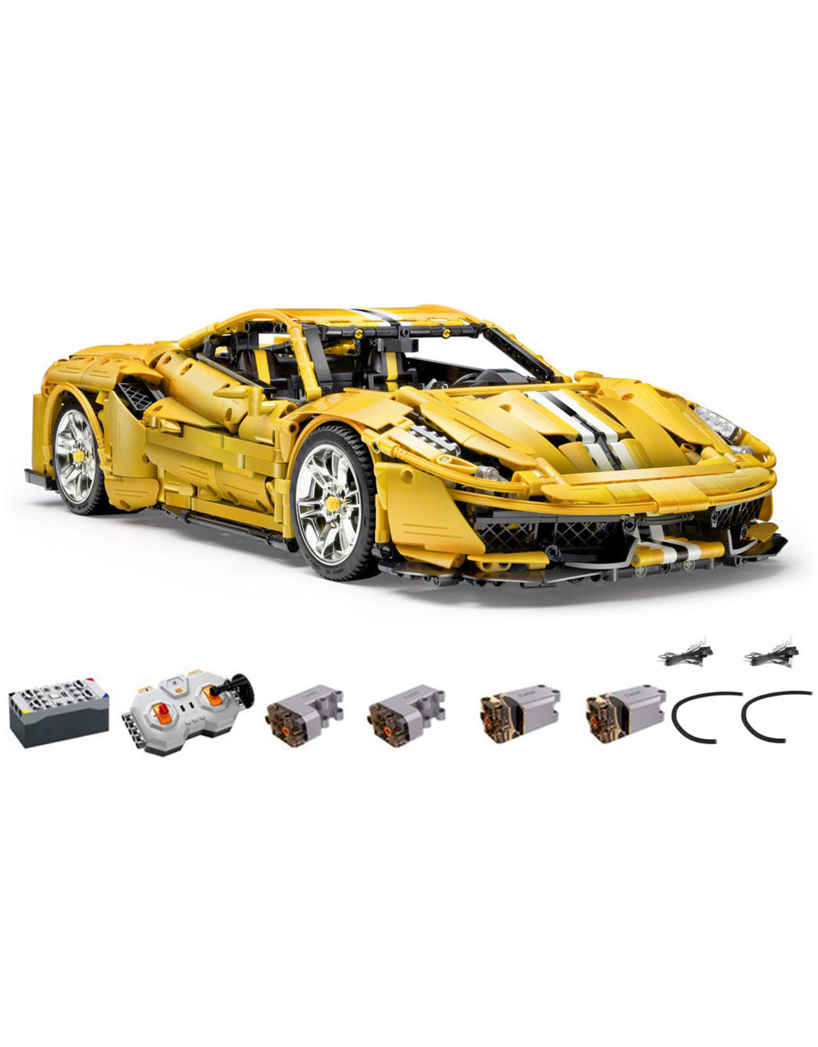 CaDA bricks CaDA MASTER Italian Super Car  gelb inkl. power system