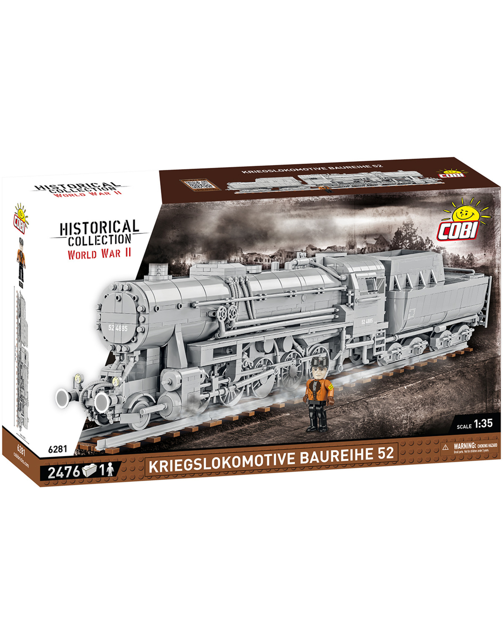 COBI COBI 6281 Kriegslokomotive Baueihe 52