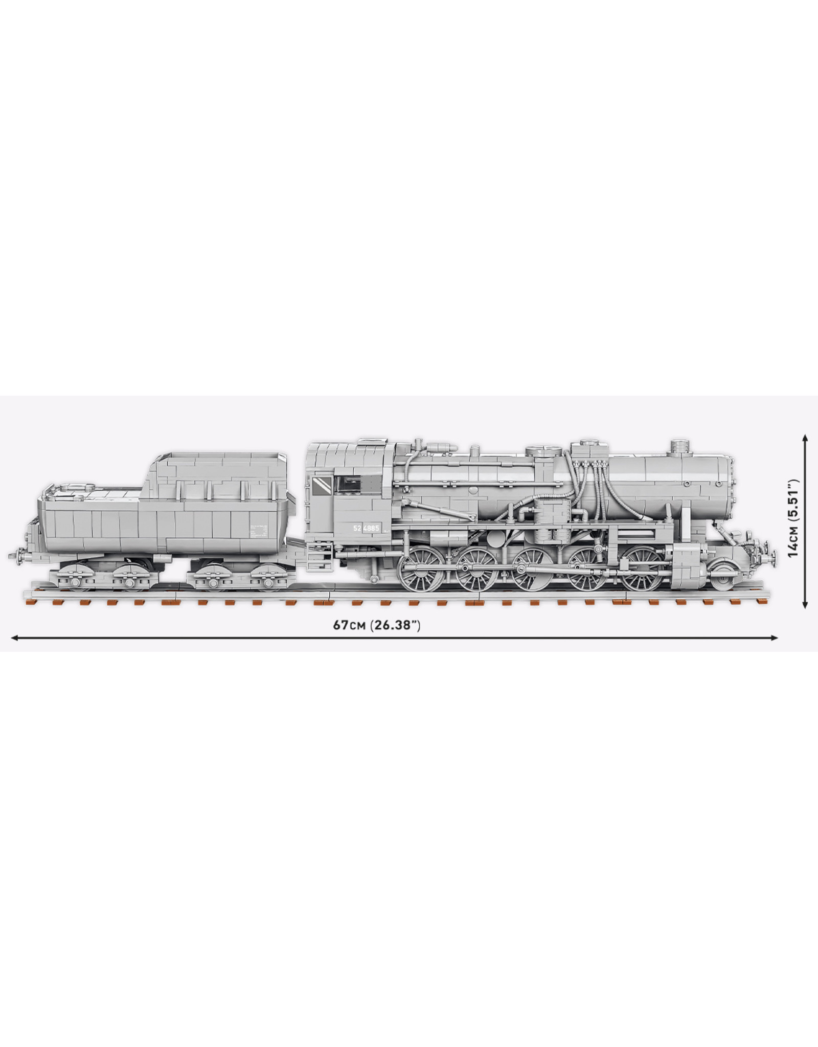 COBI COBI 6281 Kriegslokomotive Baueihe 52