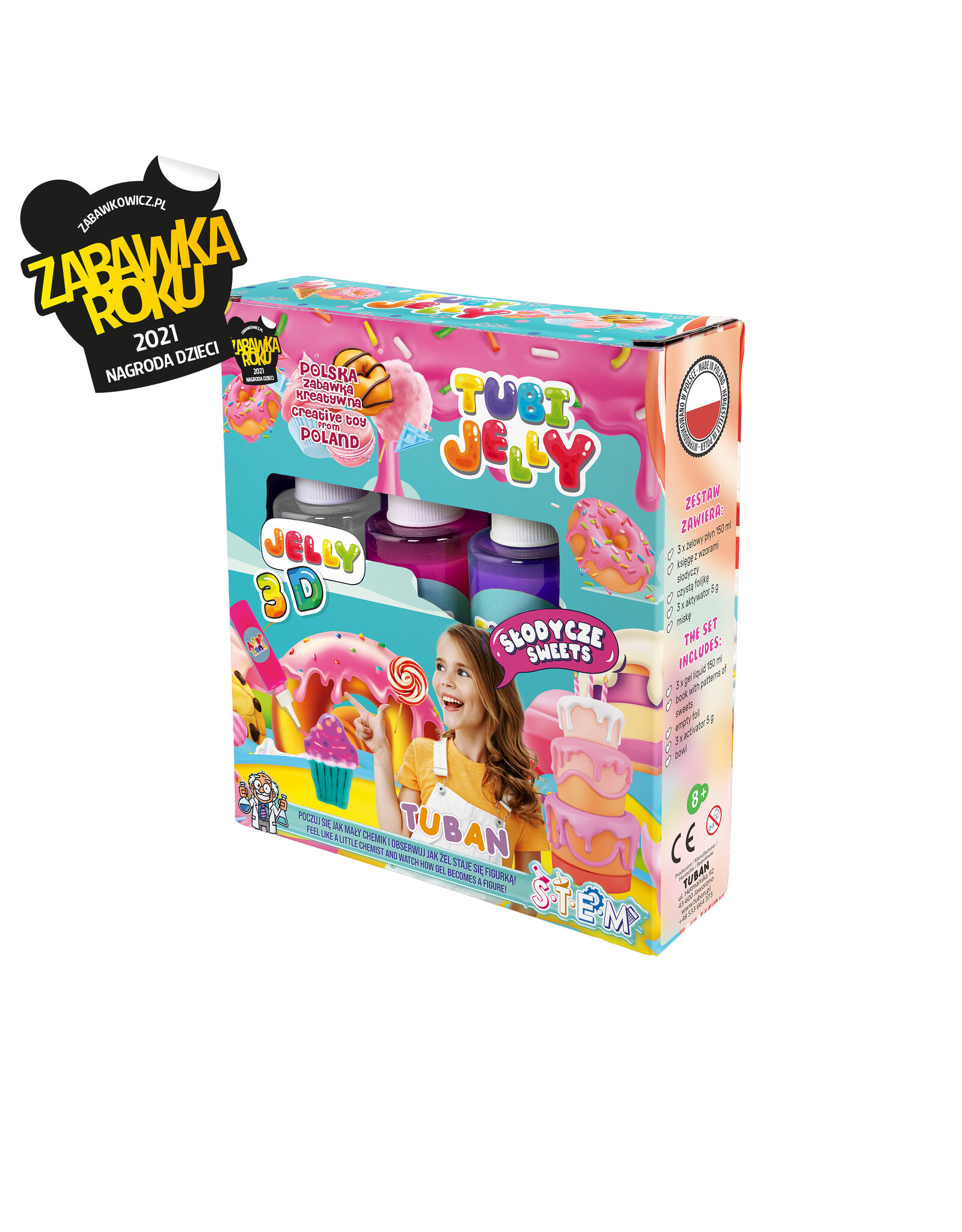 Tuban Tuban - Tubi Jelly set met 3 kleuren - snoepgoed