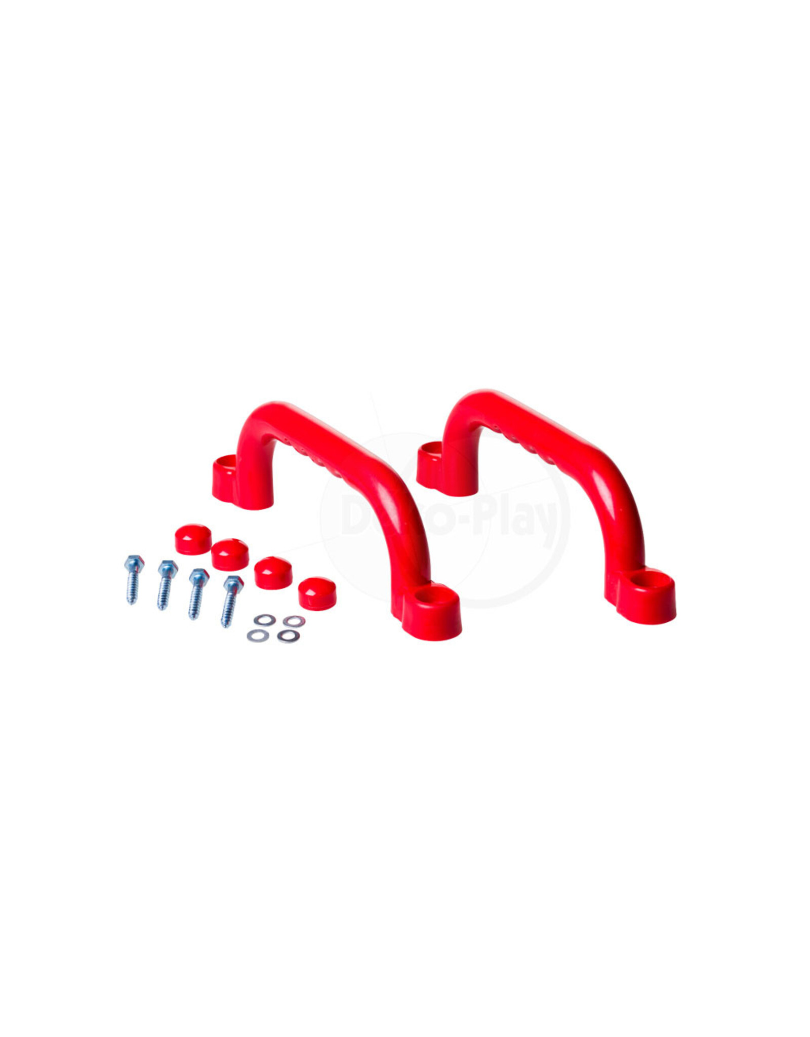 Déko-Play Set of handles - solid plastic - red