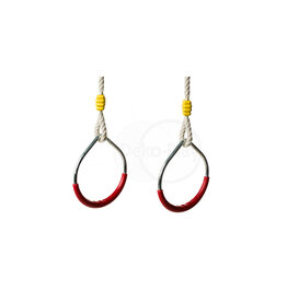 Déko-Play Metal gymnastic rings 14,5 cm with PH robes