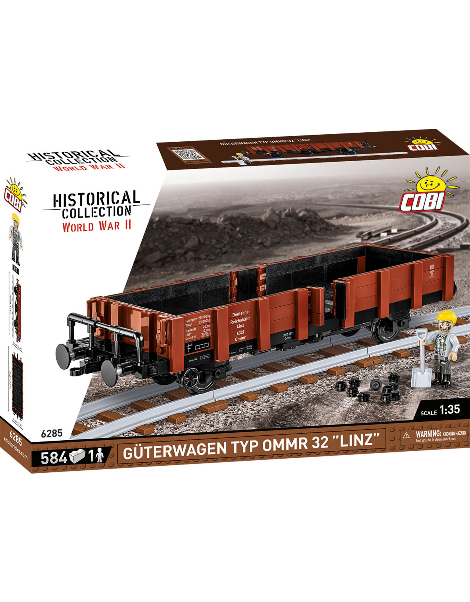 COBI COBI 6285 Goederenwagon TYO Ommr 32 "Linz"