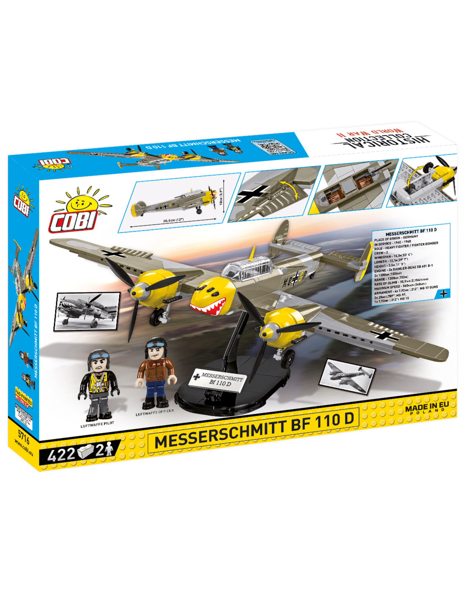 COBI COBI   WW2 5716 - Messerschmitt BF110B