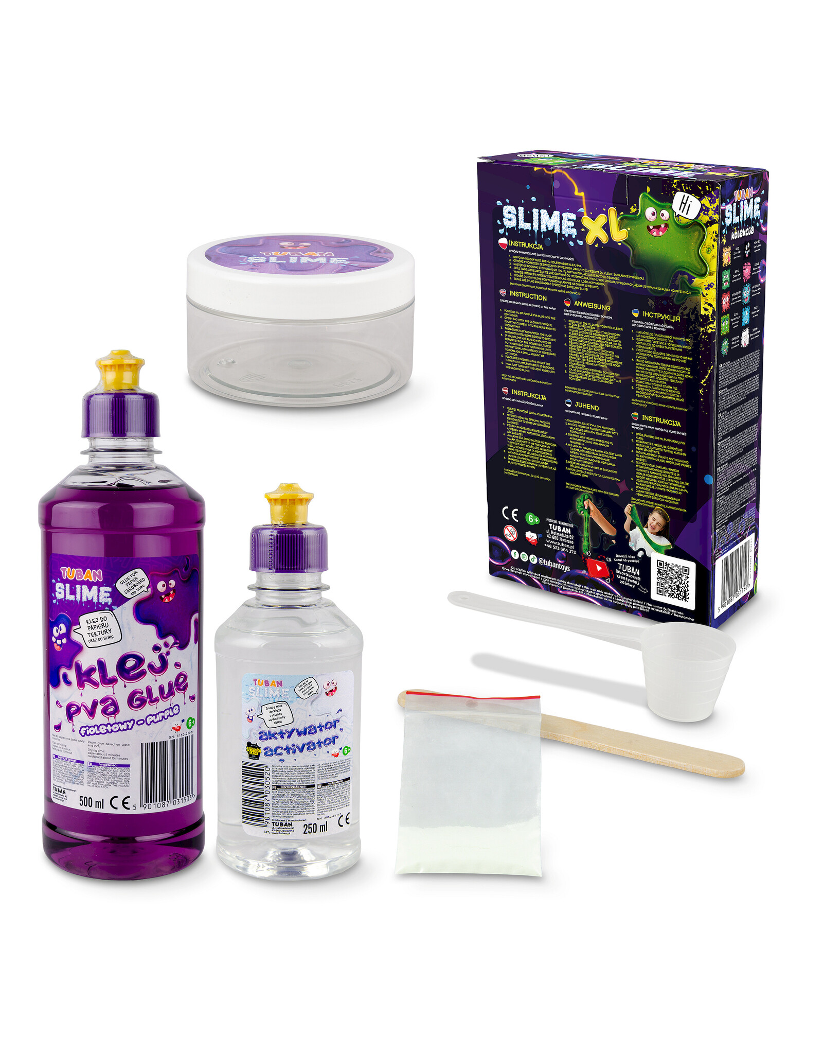 Tuban Tuban Super slime DIY kit - Glow in the dark XL