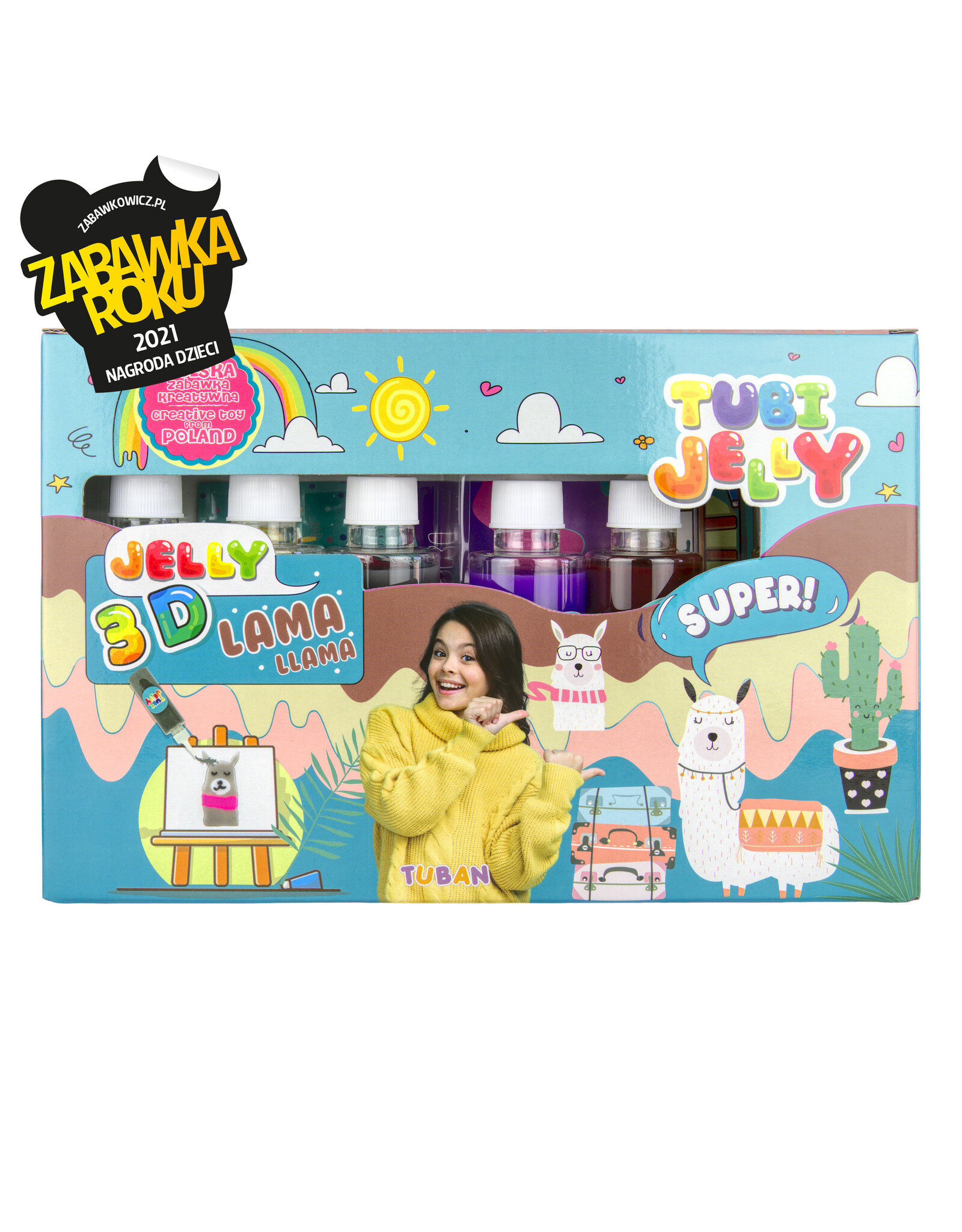 Tuban Tuban - Tubi Jelly Set mit 6 Farben – Lama