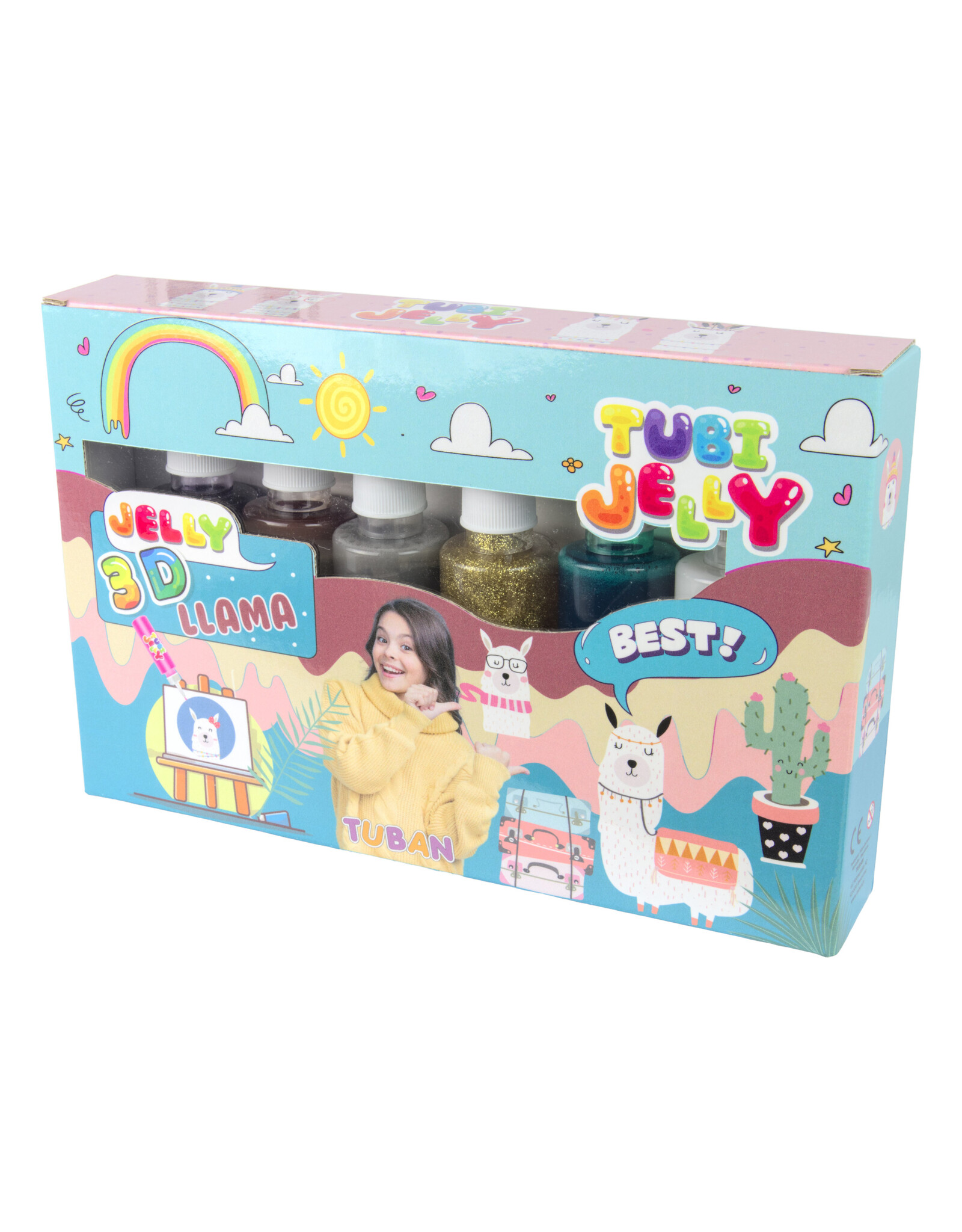 Tuban Tuban - Tubi Jelly Set mit 6 Farben – Lama