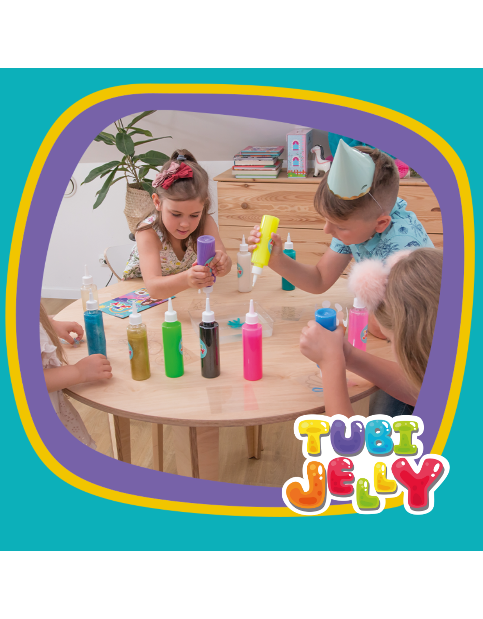 Tuban Tuban - Tubi Jelly set with 6 colors and small aquarium - Monsters