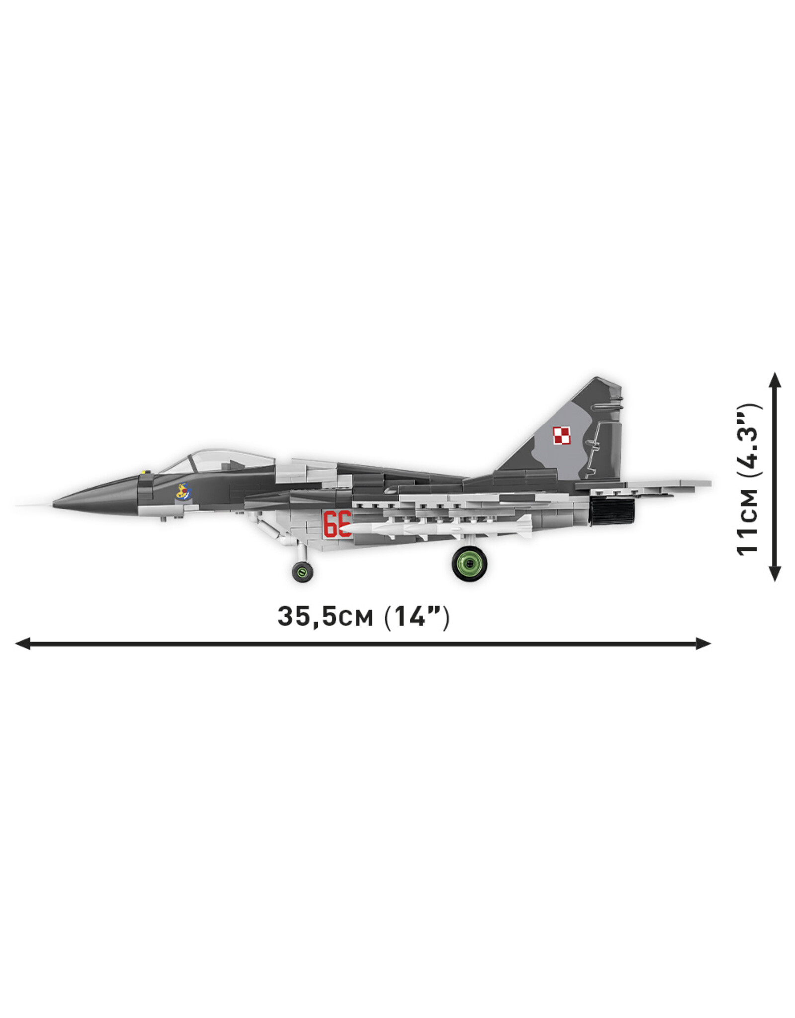 COBI COBI 5840 MIG-29 2in1 Polish/Ukrainian Air Force