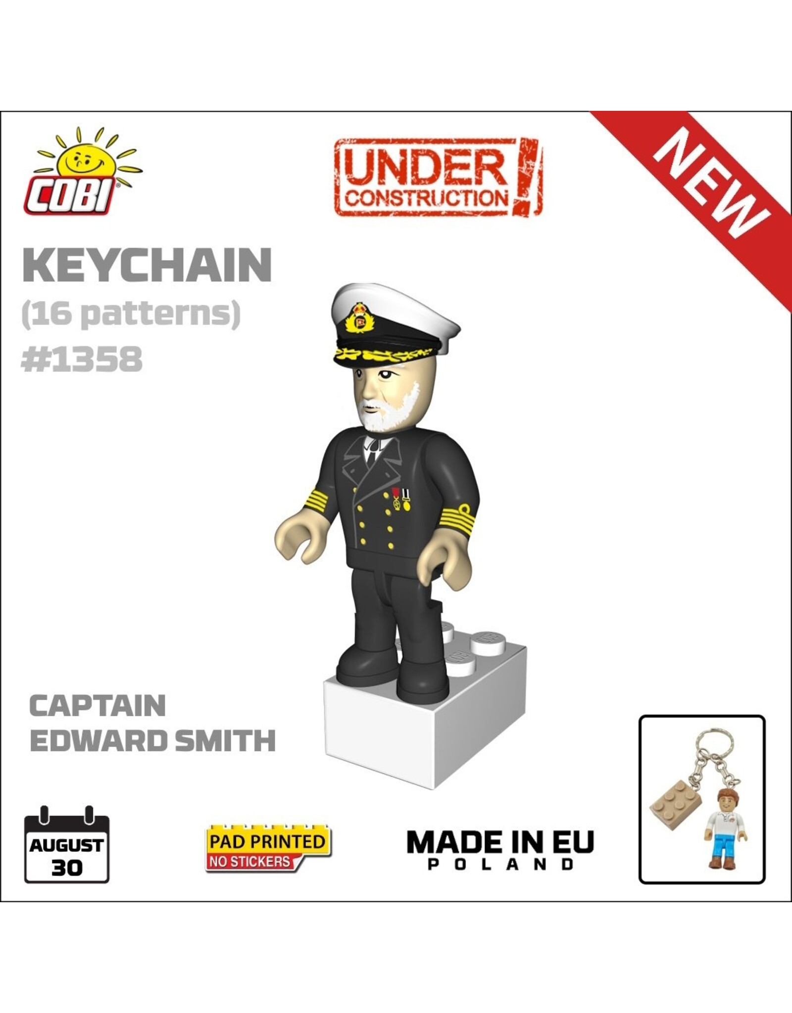 COBI COBI 1358 Sleutelhanger Kapitein Edward Smith