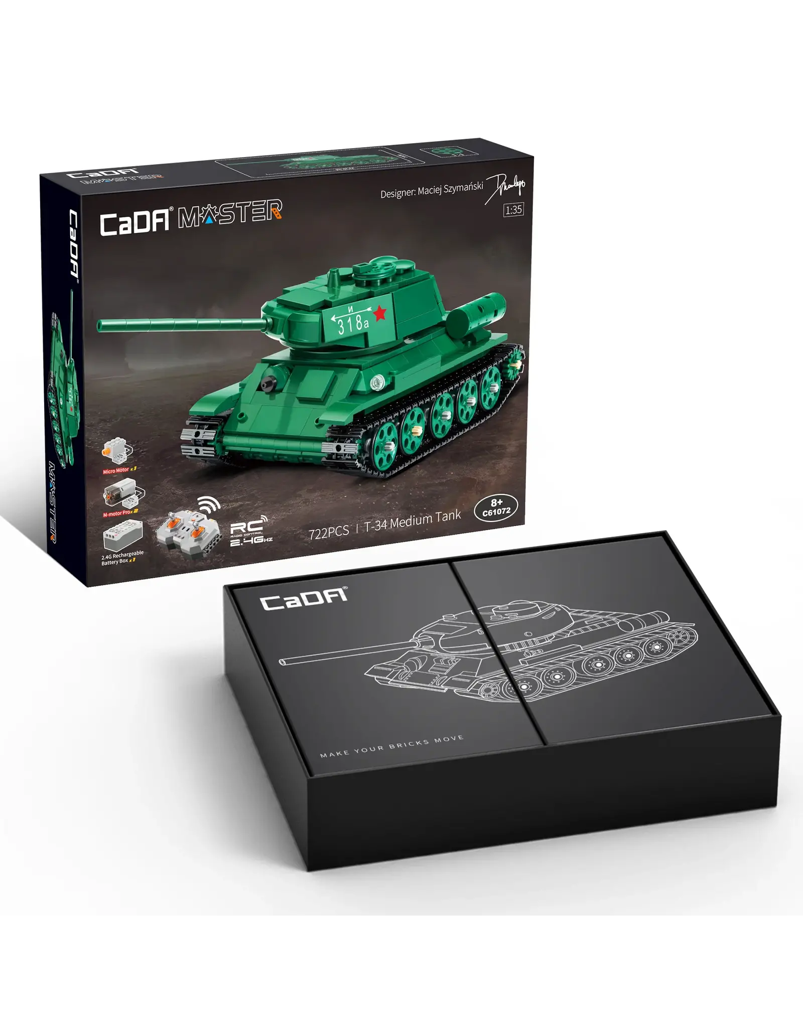 CaDA bricks CaDA C61072W T-34 Tank